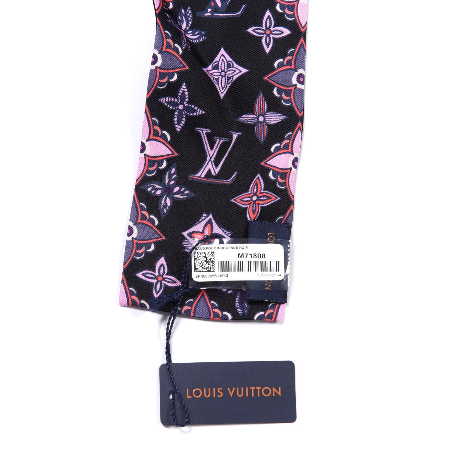Louis Vuitton Silk Fox Fur Innocence Bandeau Black 3 of 3