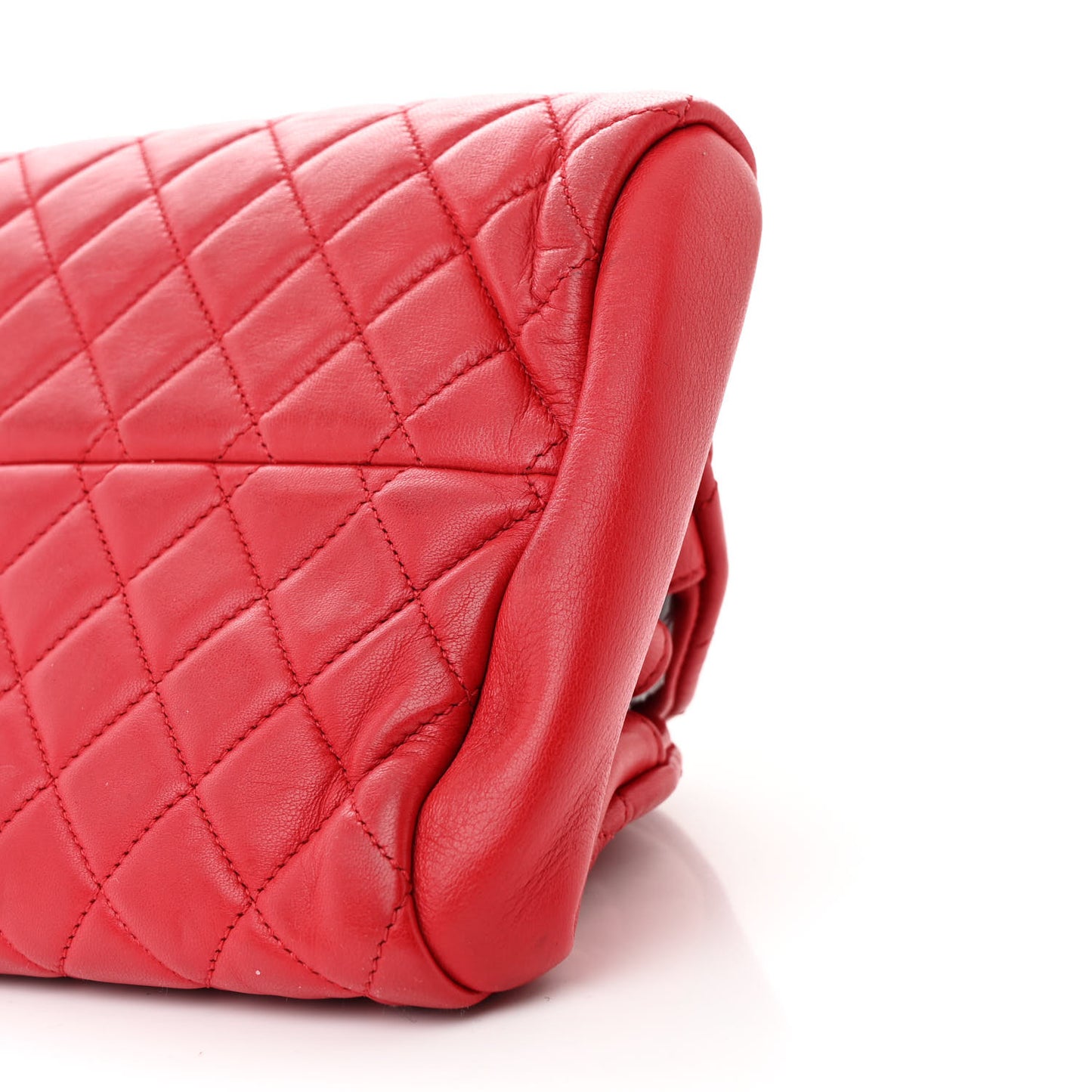 Lambskin Quilted Medium Just Mademoiselle Red