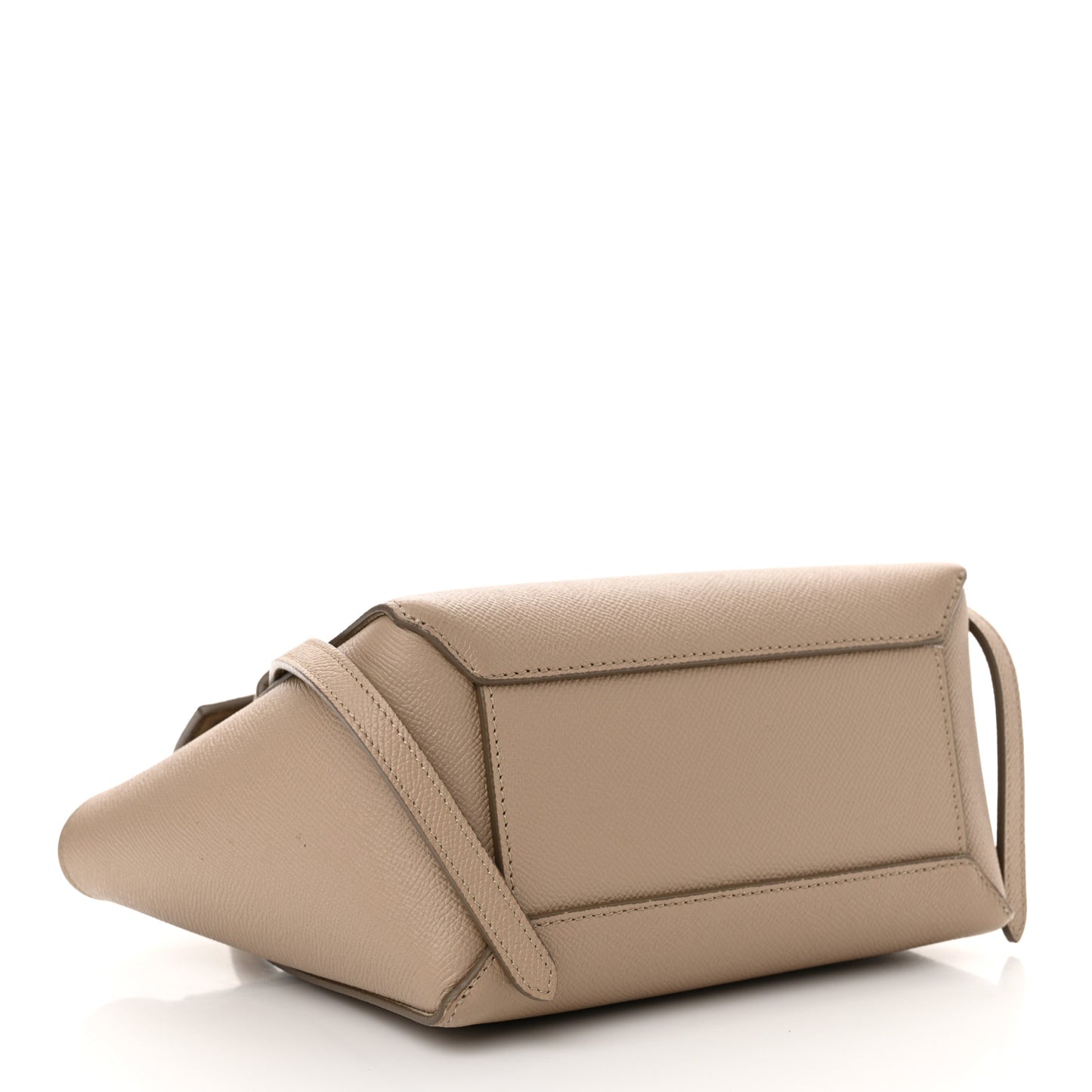 Grained Calfskin Nano Belt Bag Light Taupe