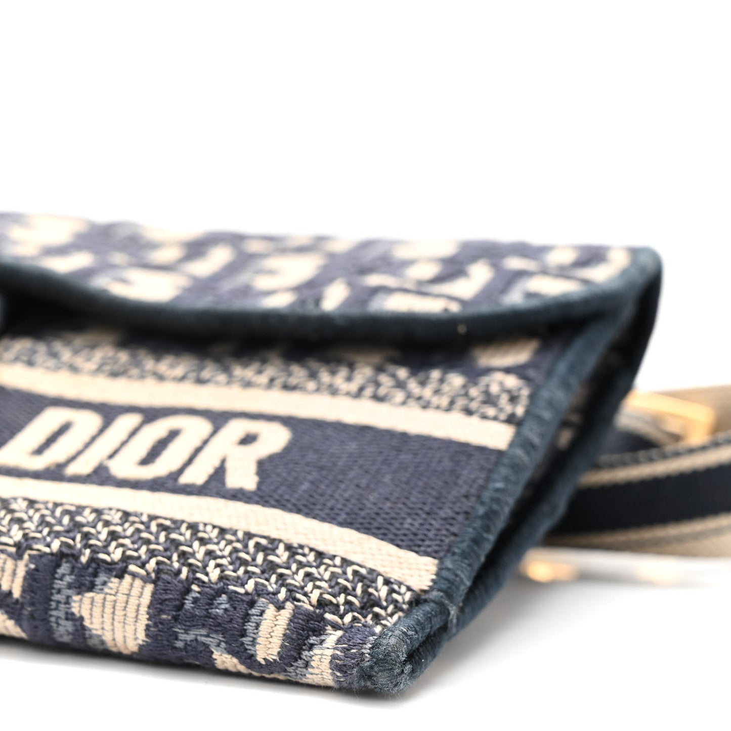 Oblique Slim Saddle Pouch Blue
