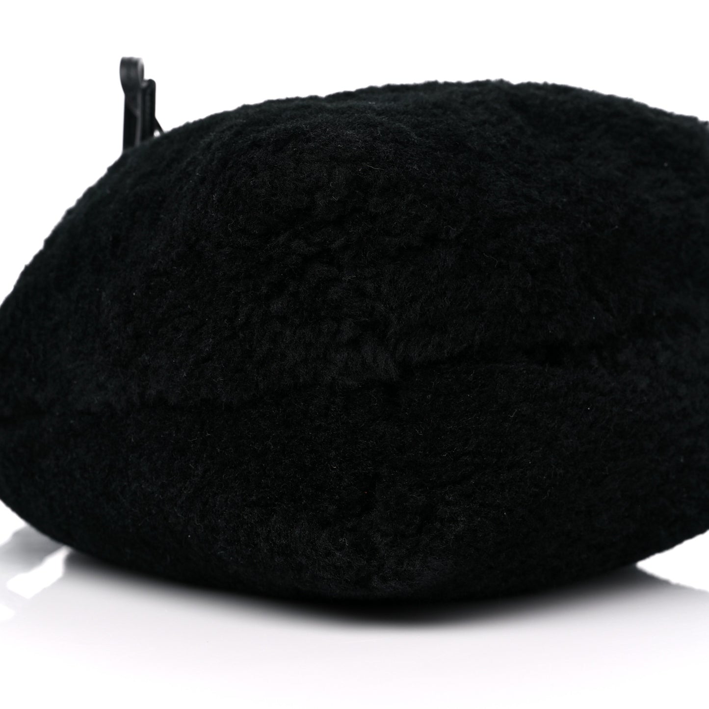 Shearling Mini Bucket Bag Black