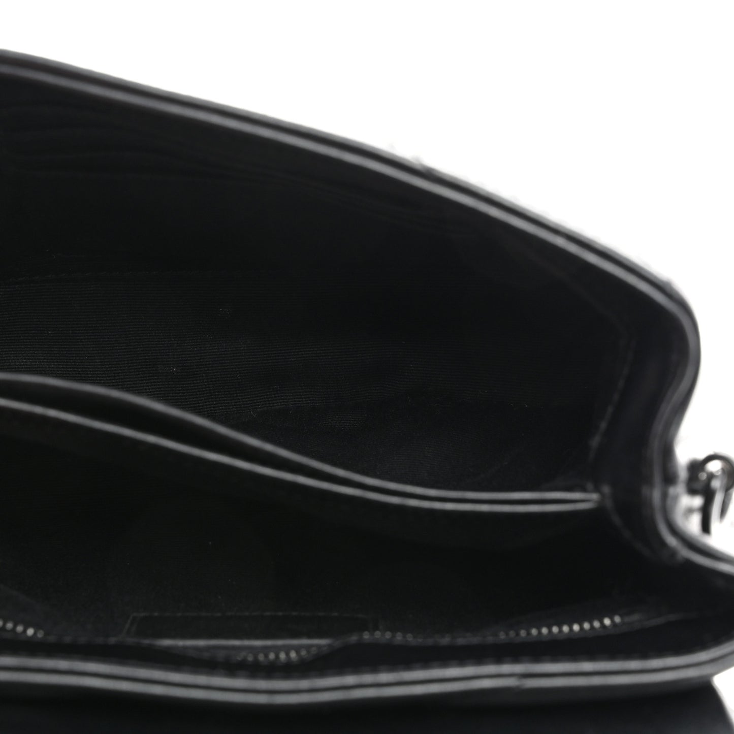 Calfskin Y Quilted Monogram Toy Loulou Crossbody Bag Black