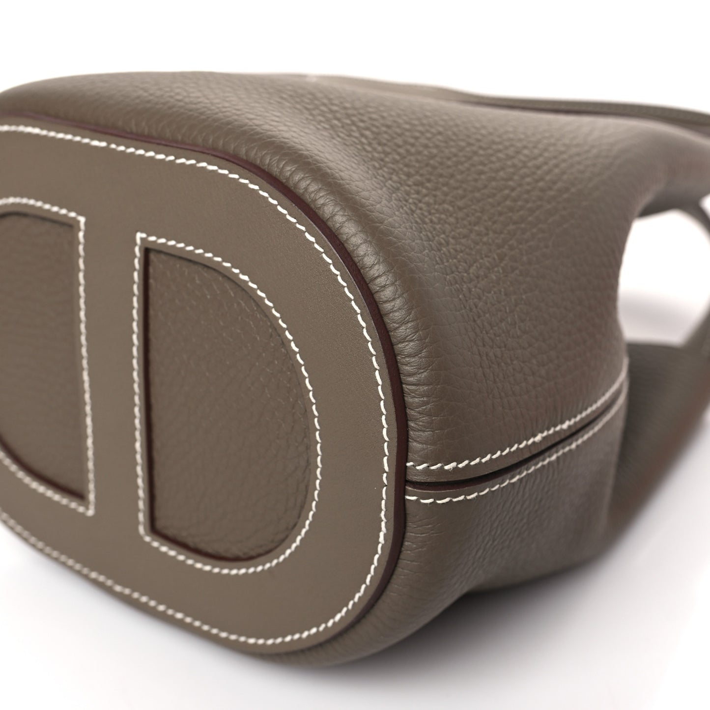 Taurillon Clemence Swift In-The-Loop 18 Bag Etoupe