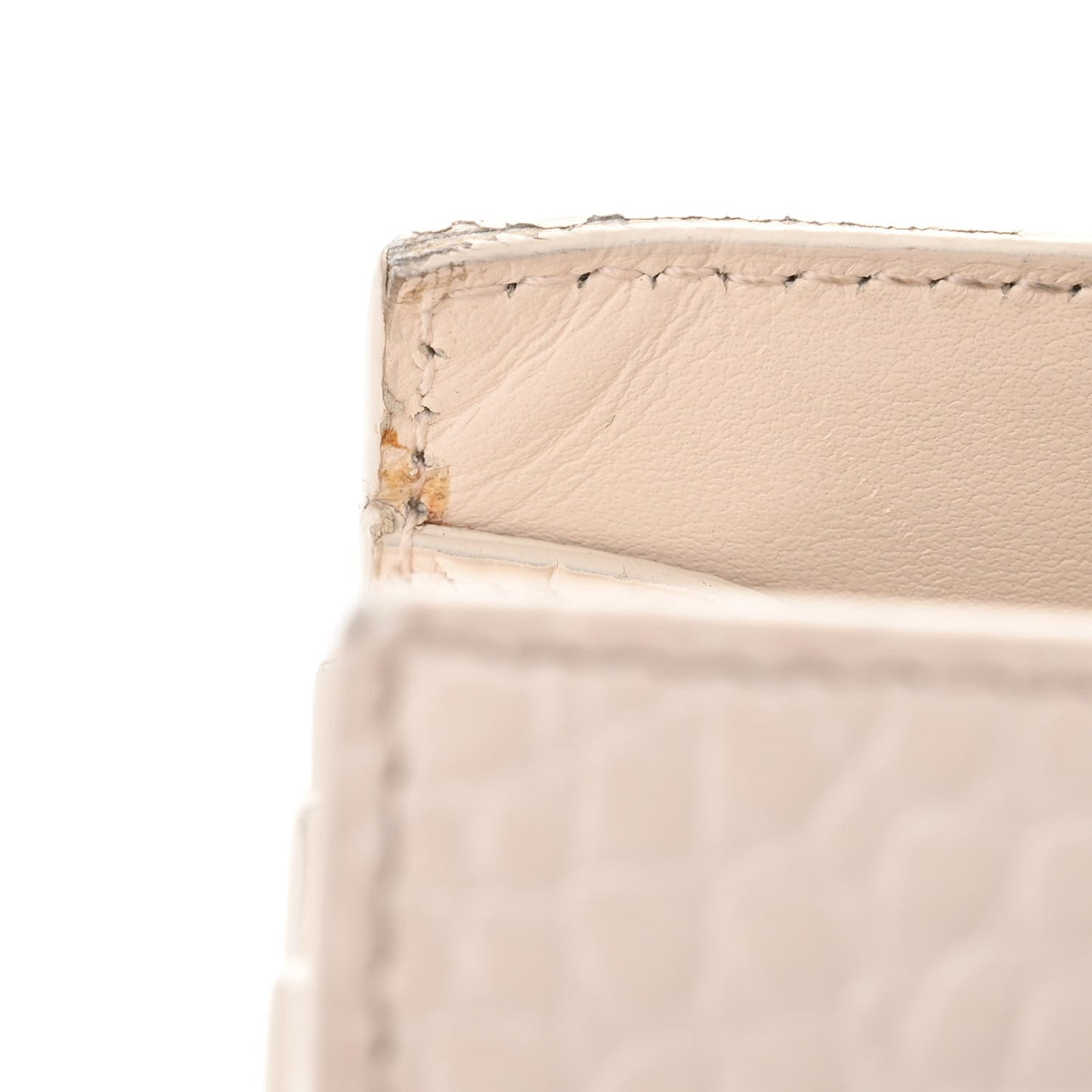 Calfskin Crocodile Embossed Baby Sac De Jour Crema Soft