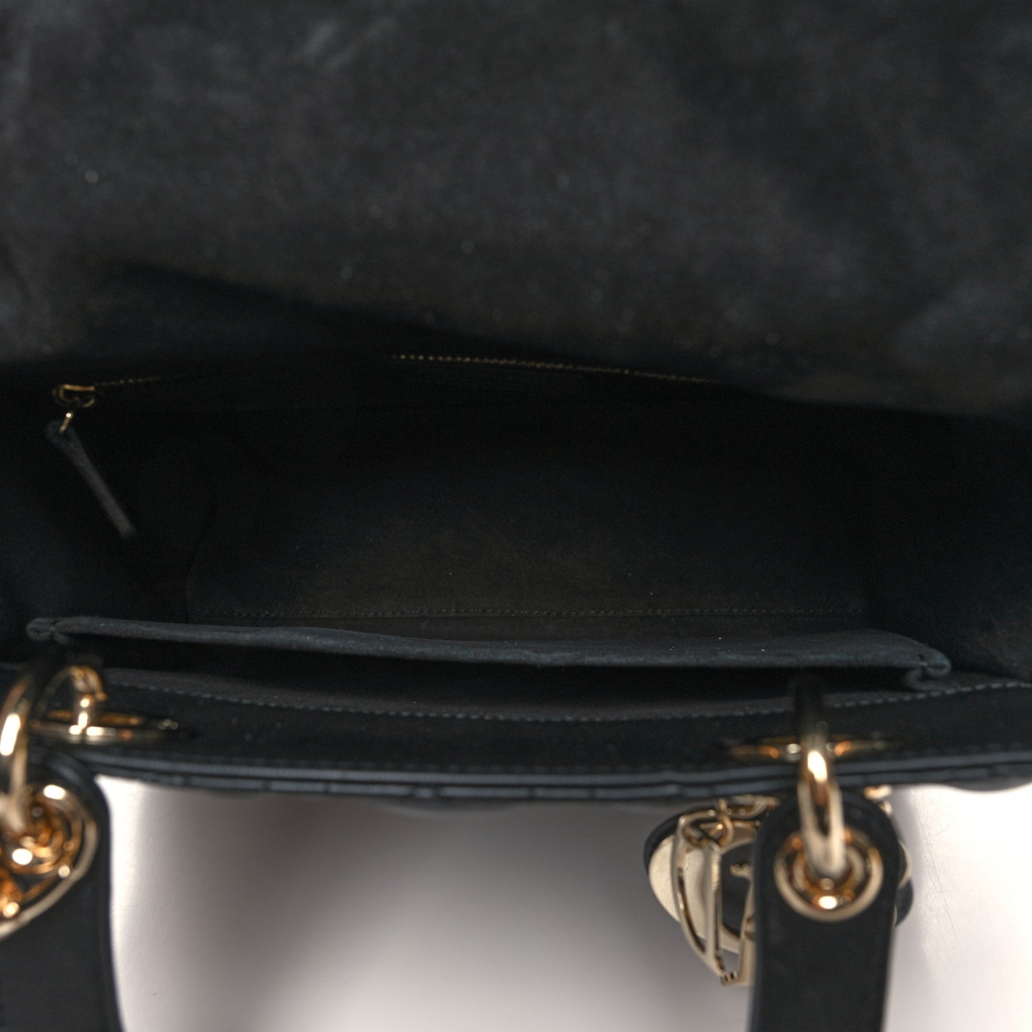 Lambskin Cannage Medium Lady Dior Black