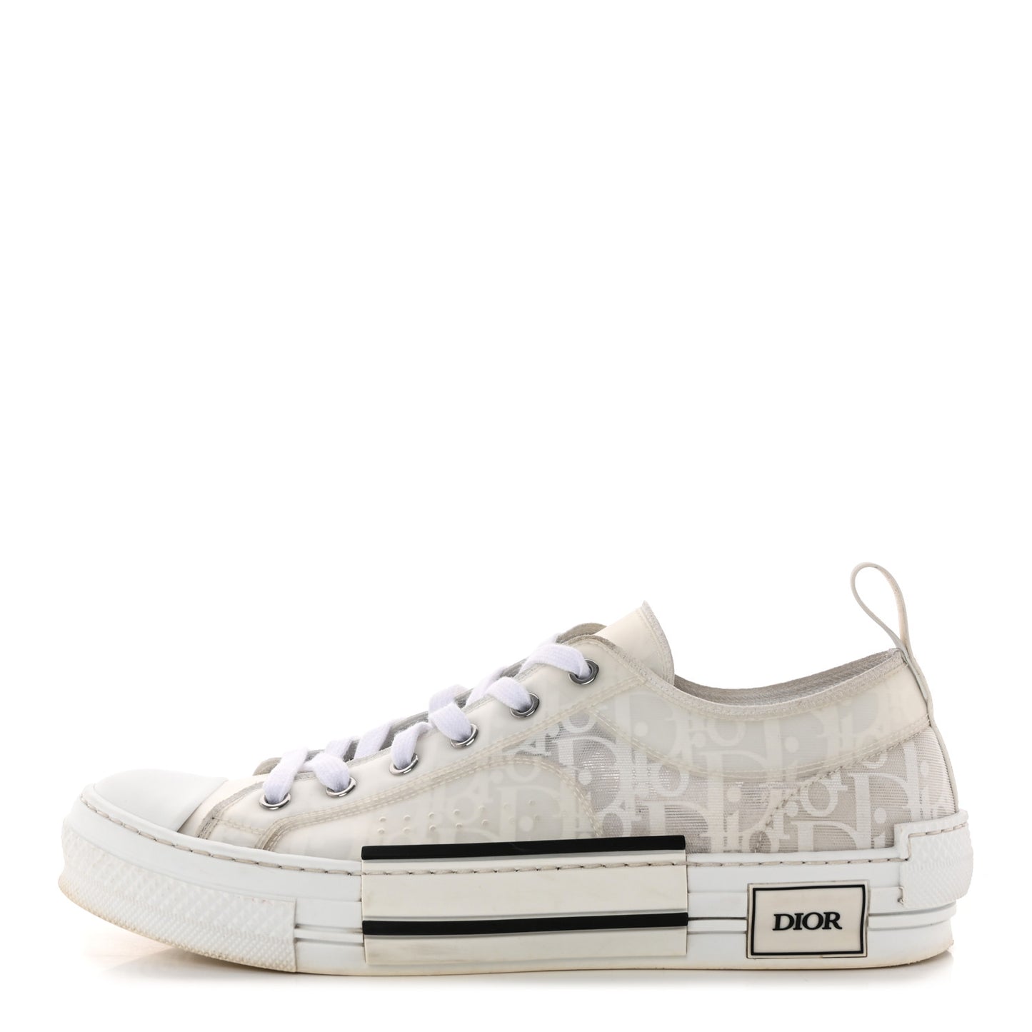 Technical Canvas Oblique Mens B23 Low Top Sneaker 42 White