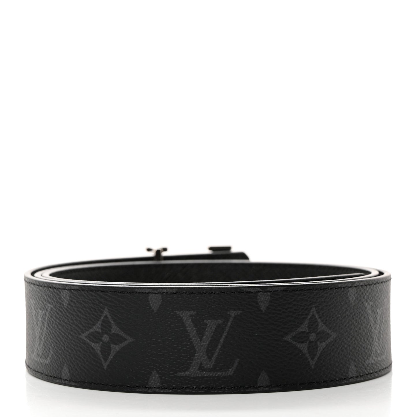 Monogram Eclipse Taigarama 40mm LV Initiales Reversible Belt 110 44 Black