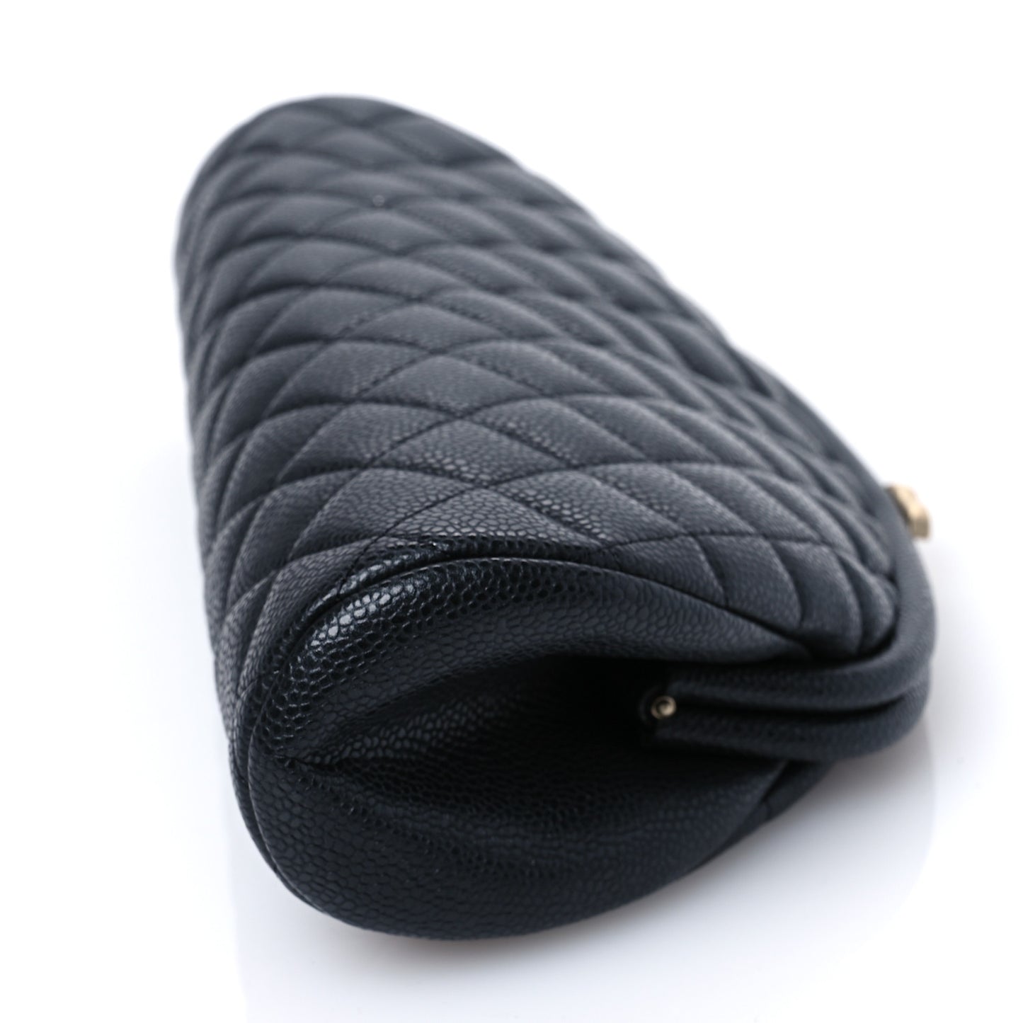 Caviar Quilted Timeless Clutch Black