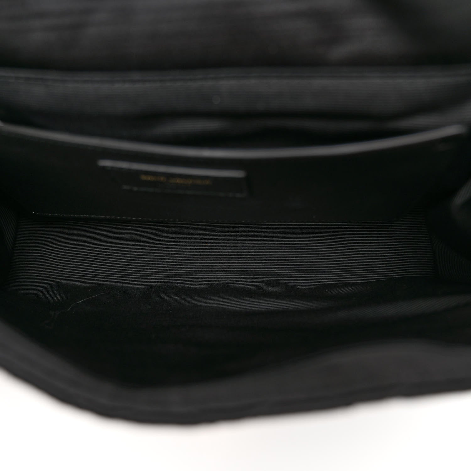 Saint Laurent Satin Mixed Matelasse Triquilt Medium Monogram Envelope Satchel Black 5 of 13