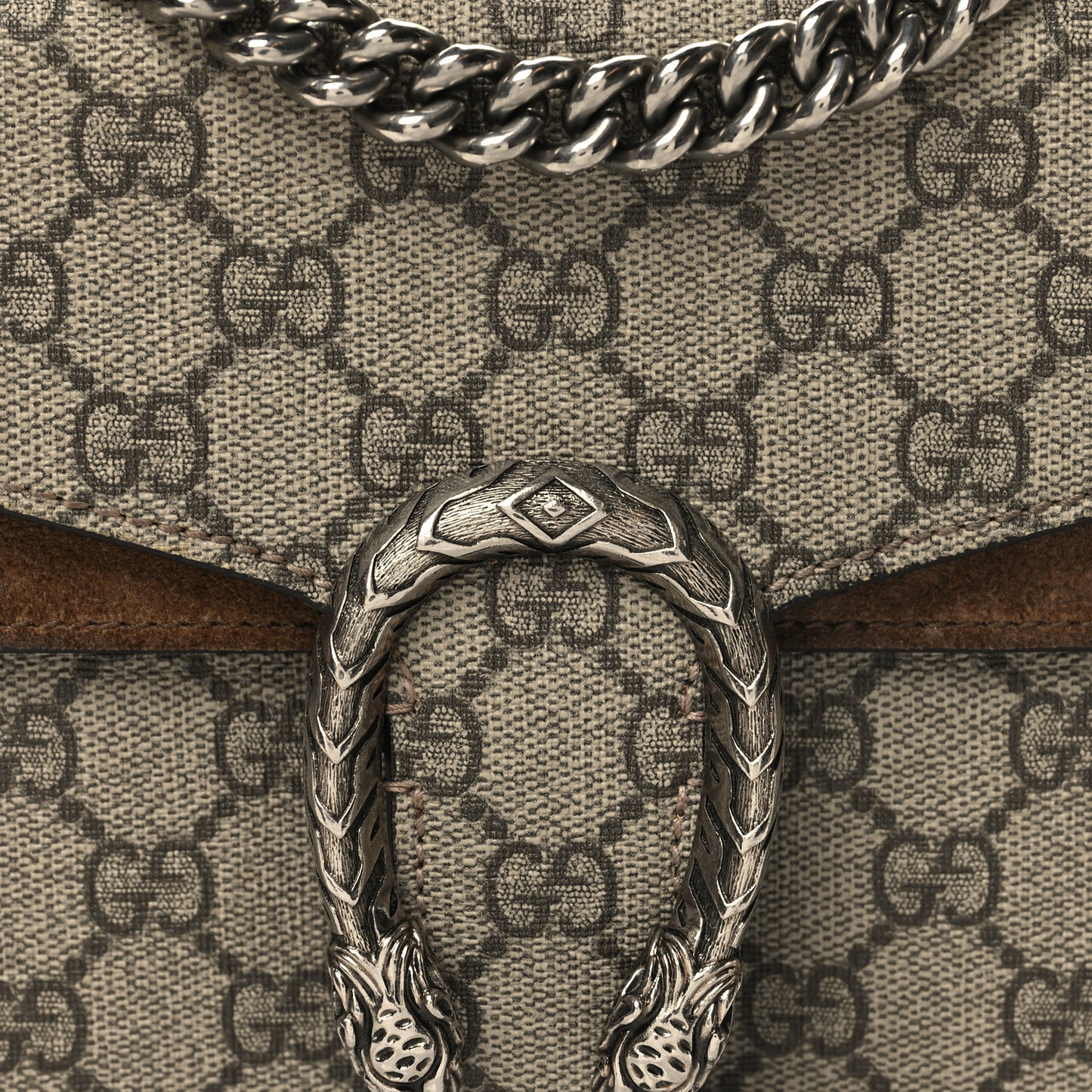 GG Supreme Monogram Mini Dionysus Shoulder Bag Taupe