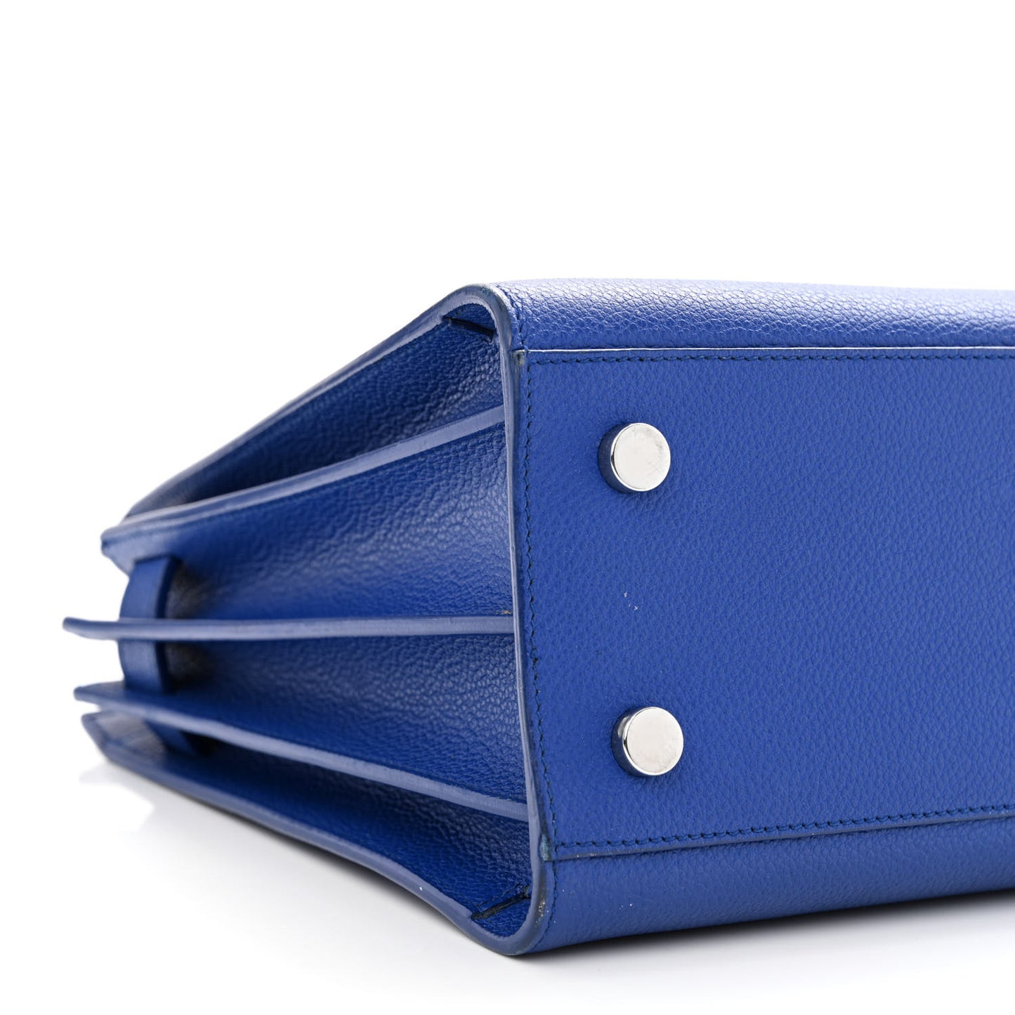 Grained Calfskin Baby Sac De Jour Royal Blue