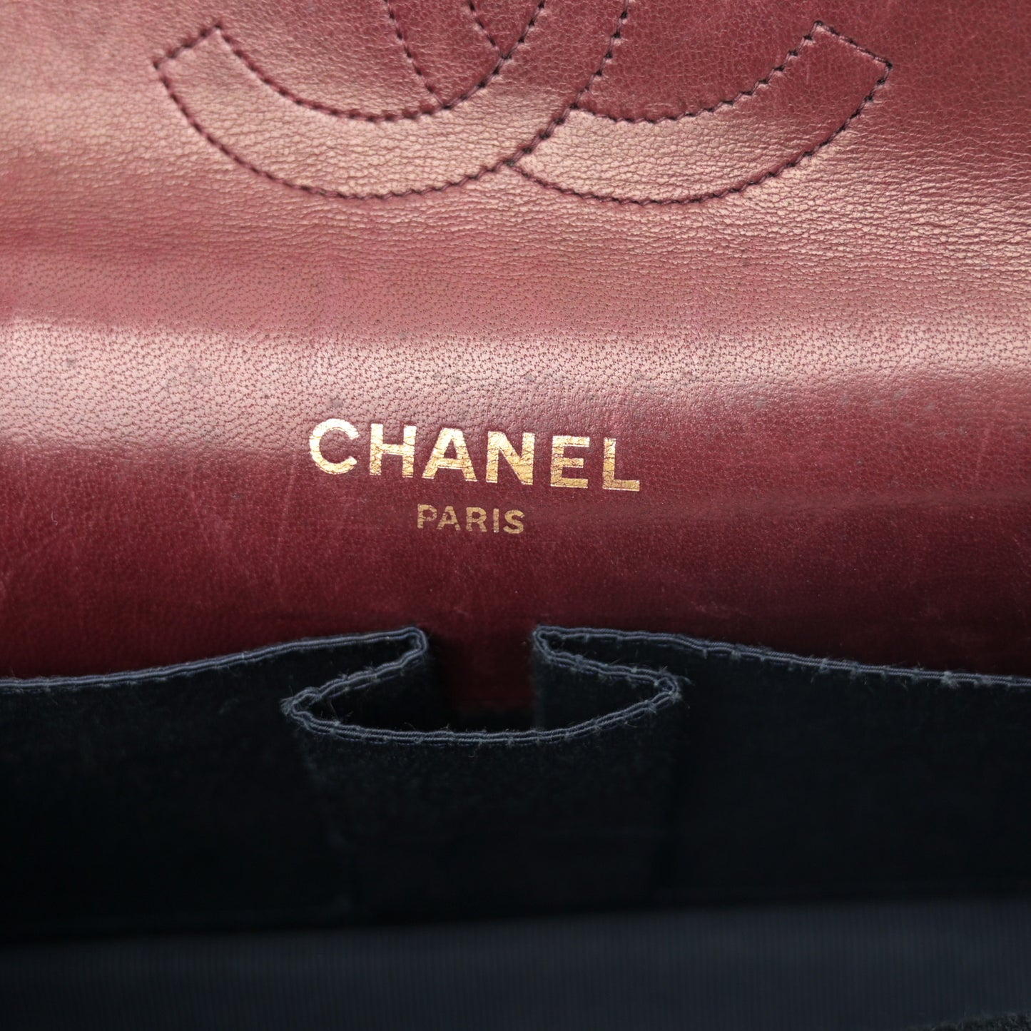 Lambskin Quilted Medium Double Flap Bijoux Chain Bordeaux