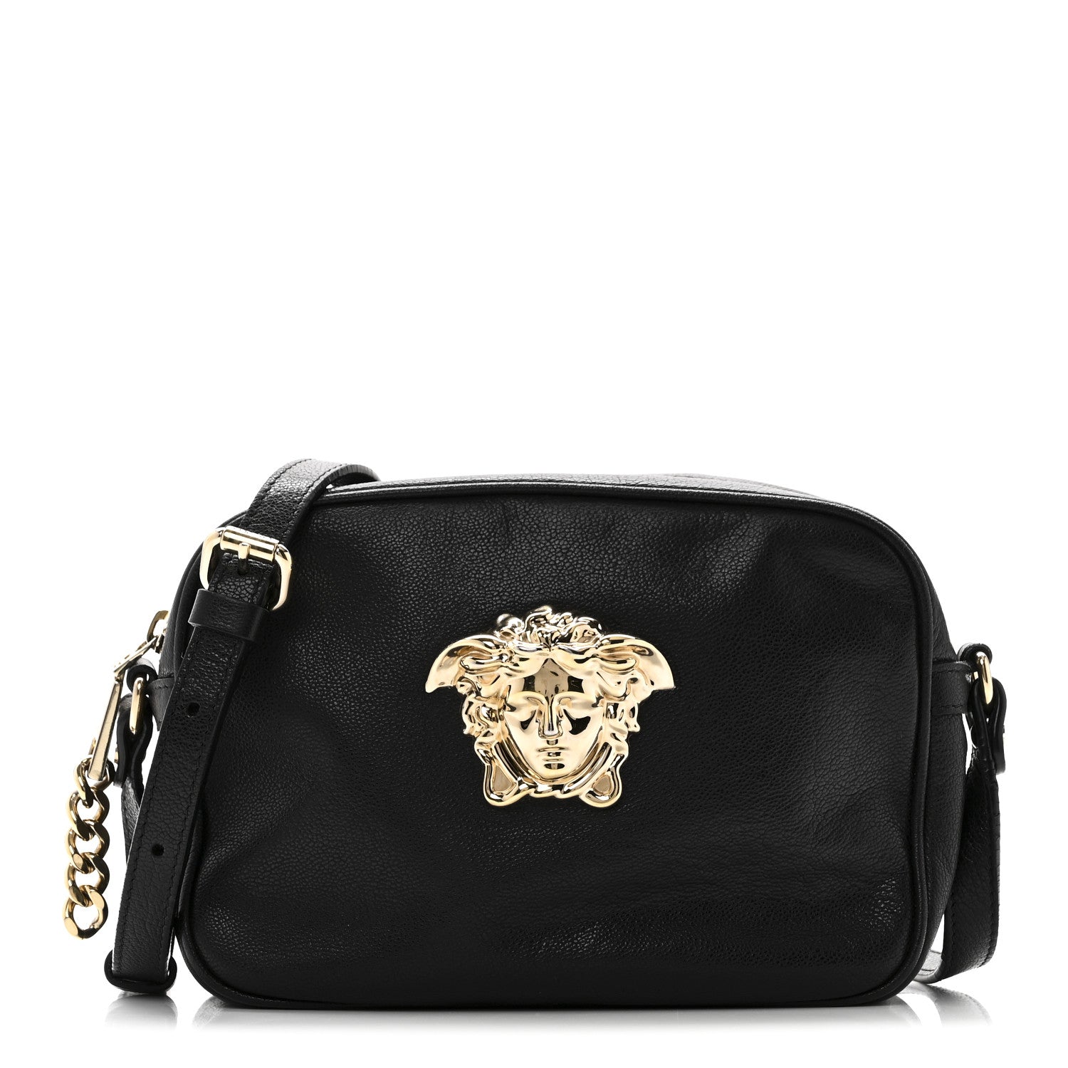 Versace Calfskin Palazzo Camera Bag Black 1805876 – FASHIONPHILE