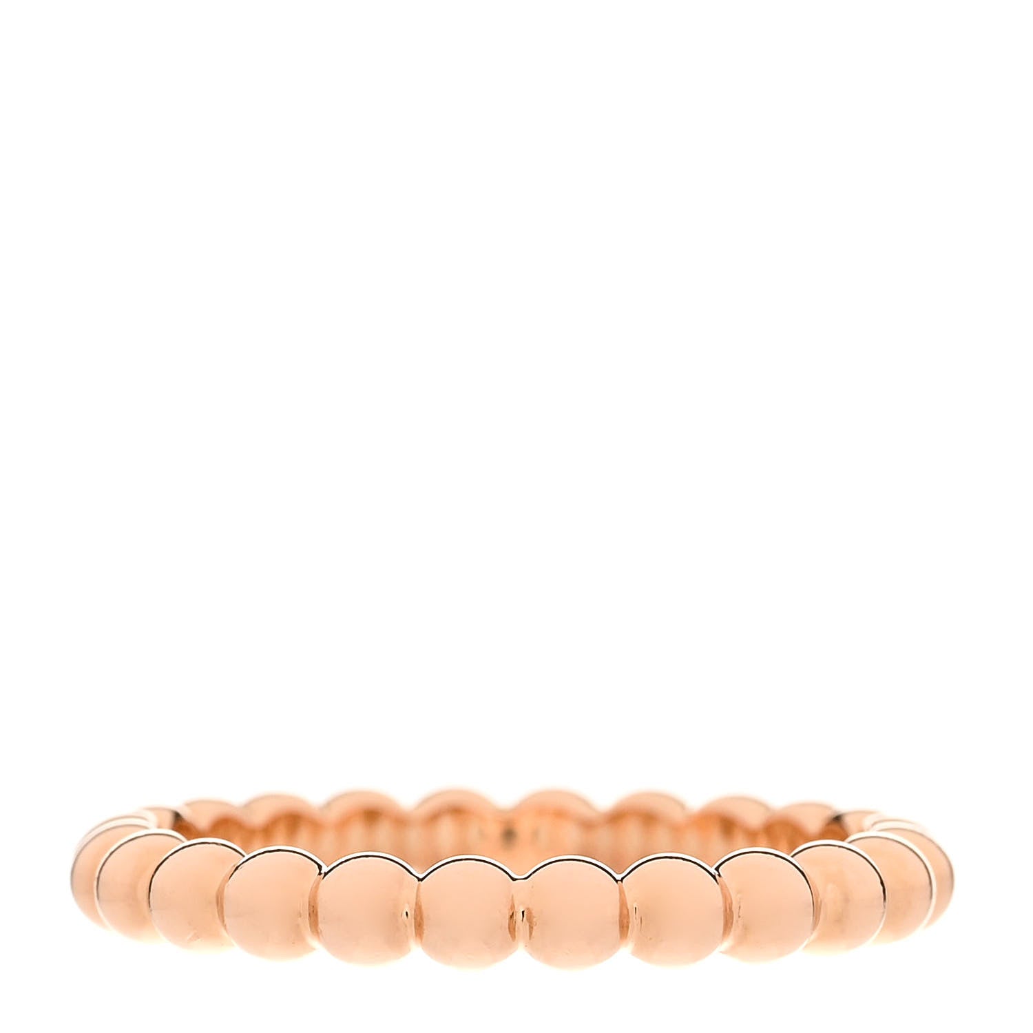 Van Cleef & Arpels 18K Rose Gold Medium Perlee Ring 53 6.5 3 of 6