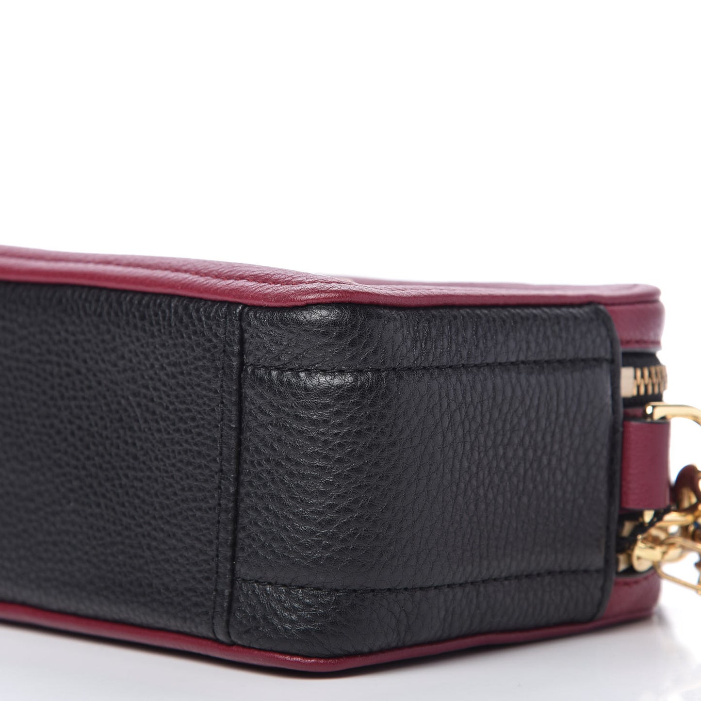 Supple Natural Grain Calfskin Softshot 21 Crossbody Bag Burgundy