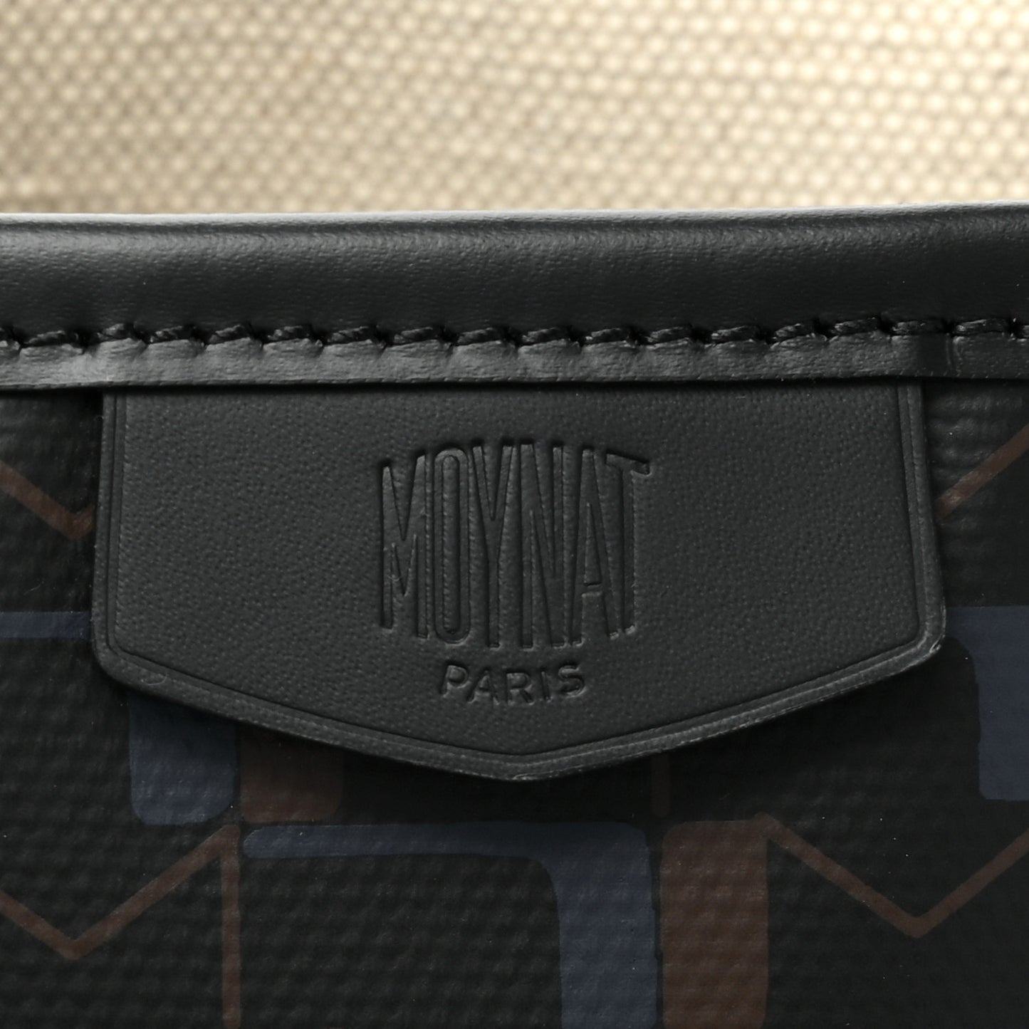 Canvas 1920 M Monogram Tote Black Blue