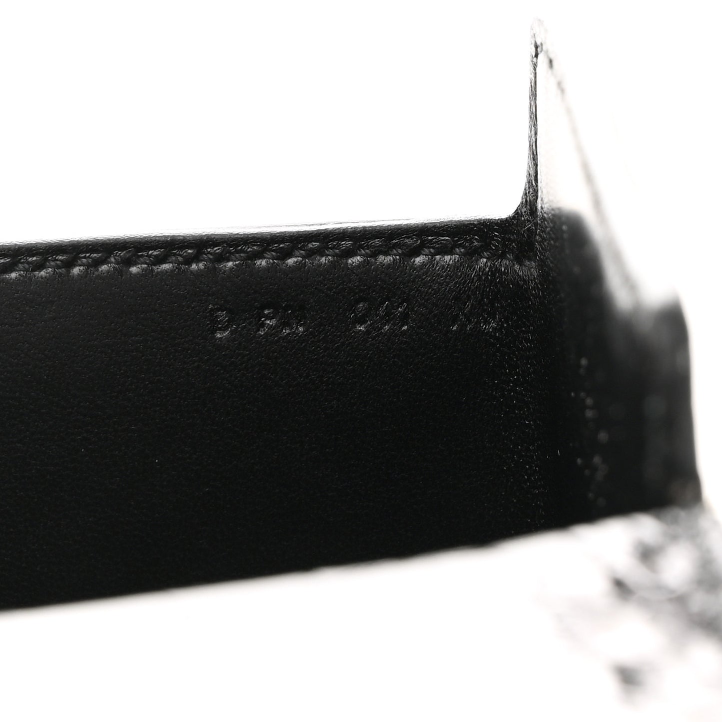 Shiny Alligator Cinhetic Boxy Top Handle Bag Black