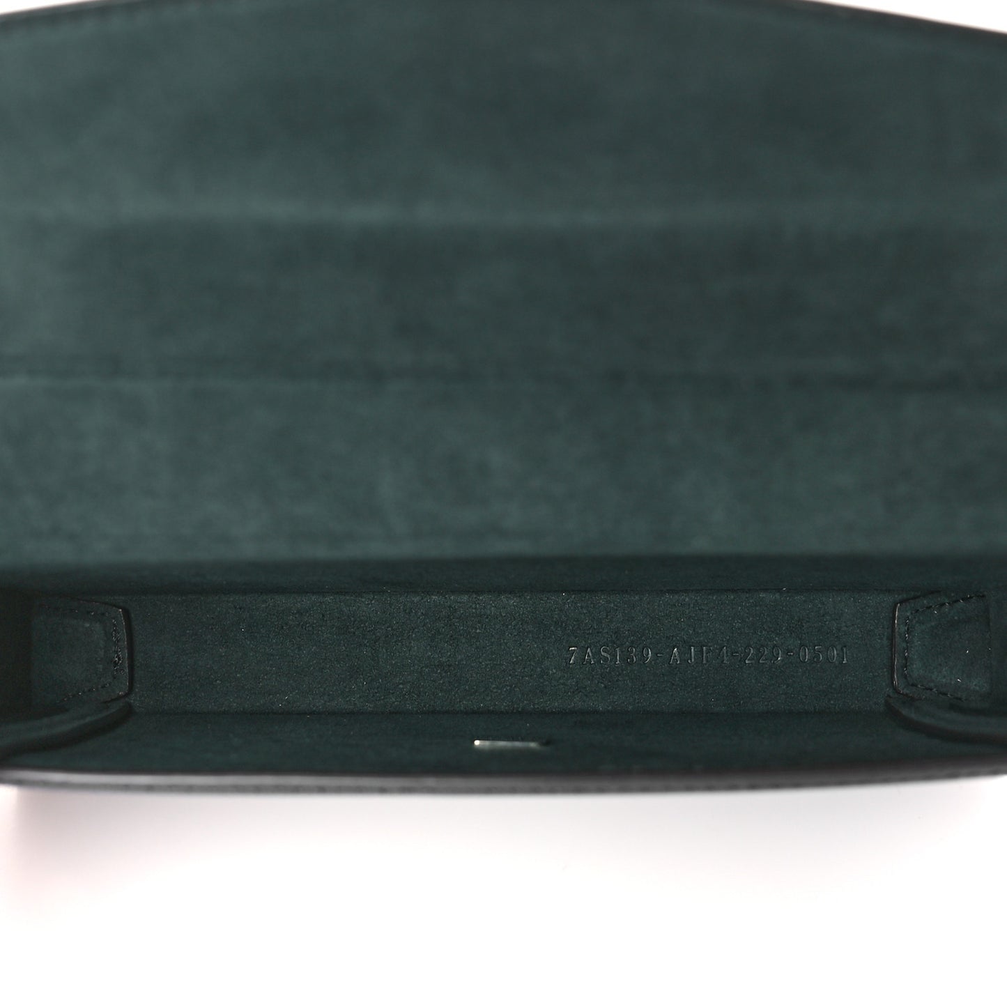 Vitello King FF Lines Embossed Baguette Soft Trunk Phone Pouch Midnight