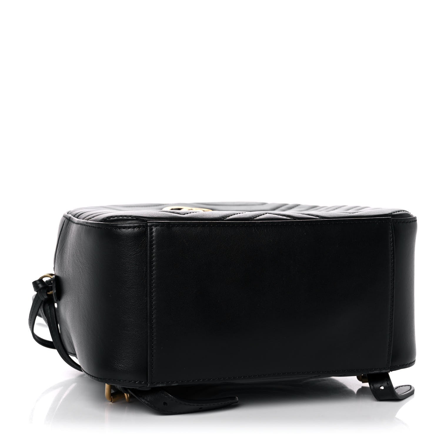 Gucci Calfskin Matelasse GG Marmont Dome Backpack Black 4 of 11