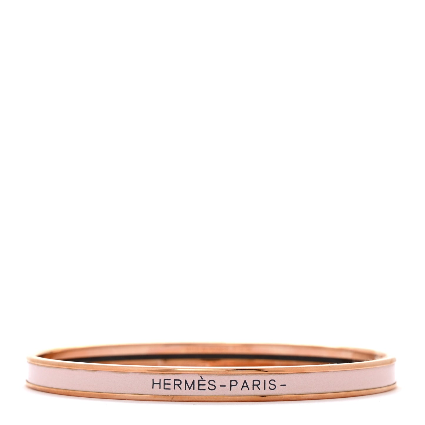 Enamel Extra Narrow Uni Bracelet 65 Rose Candeur