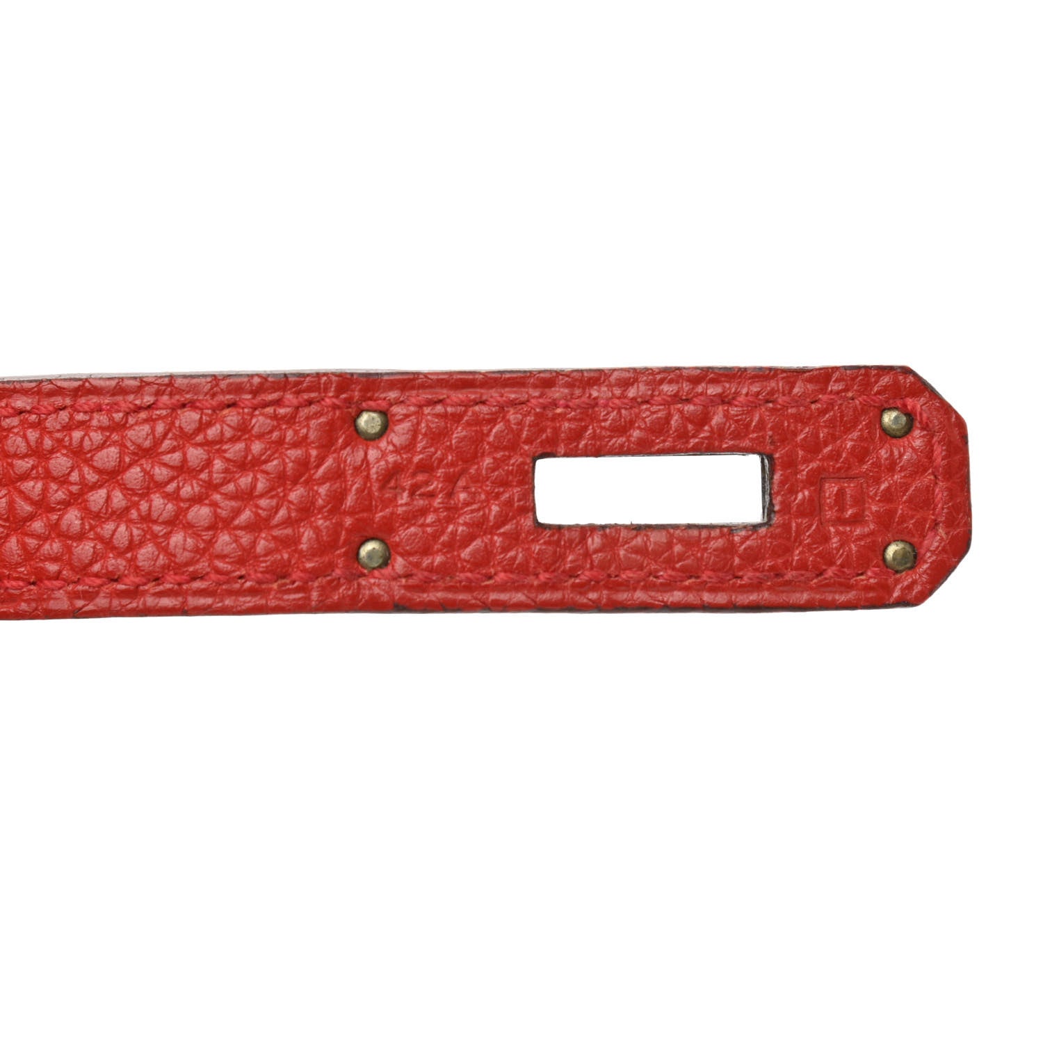 Hermes Togo Bi-Color Birkin 30 Rouge Casaque Potiron 6 of 17