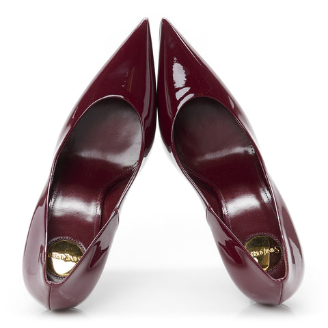 Vernice Seta Soft Norma 90 Pumps 38 Grenat