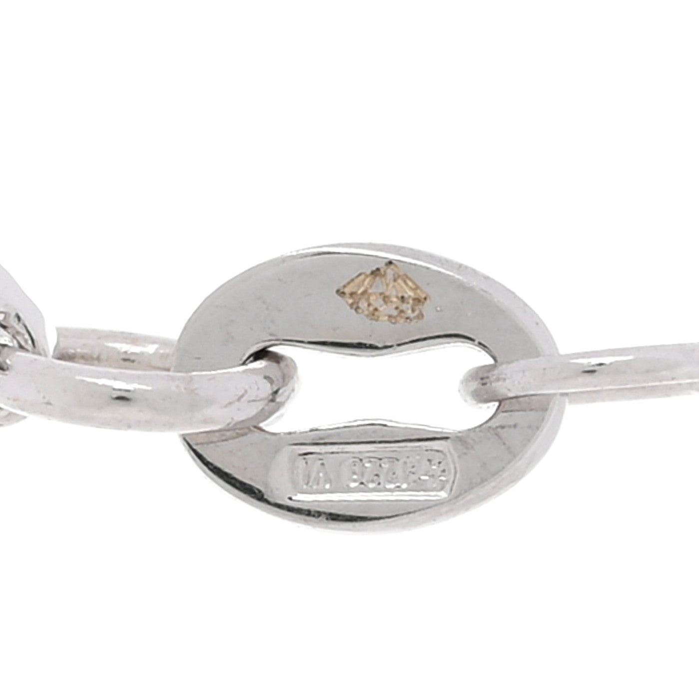 18K White Gold .10ctw Diamond Cross Pendant Necklace