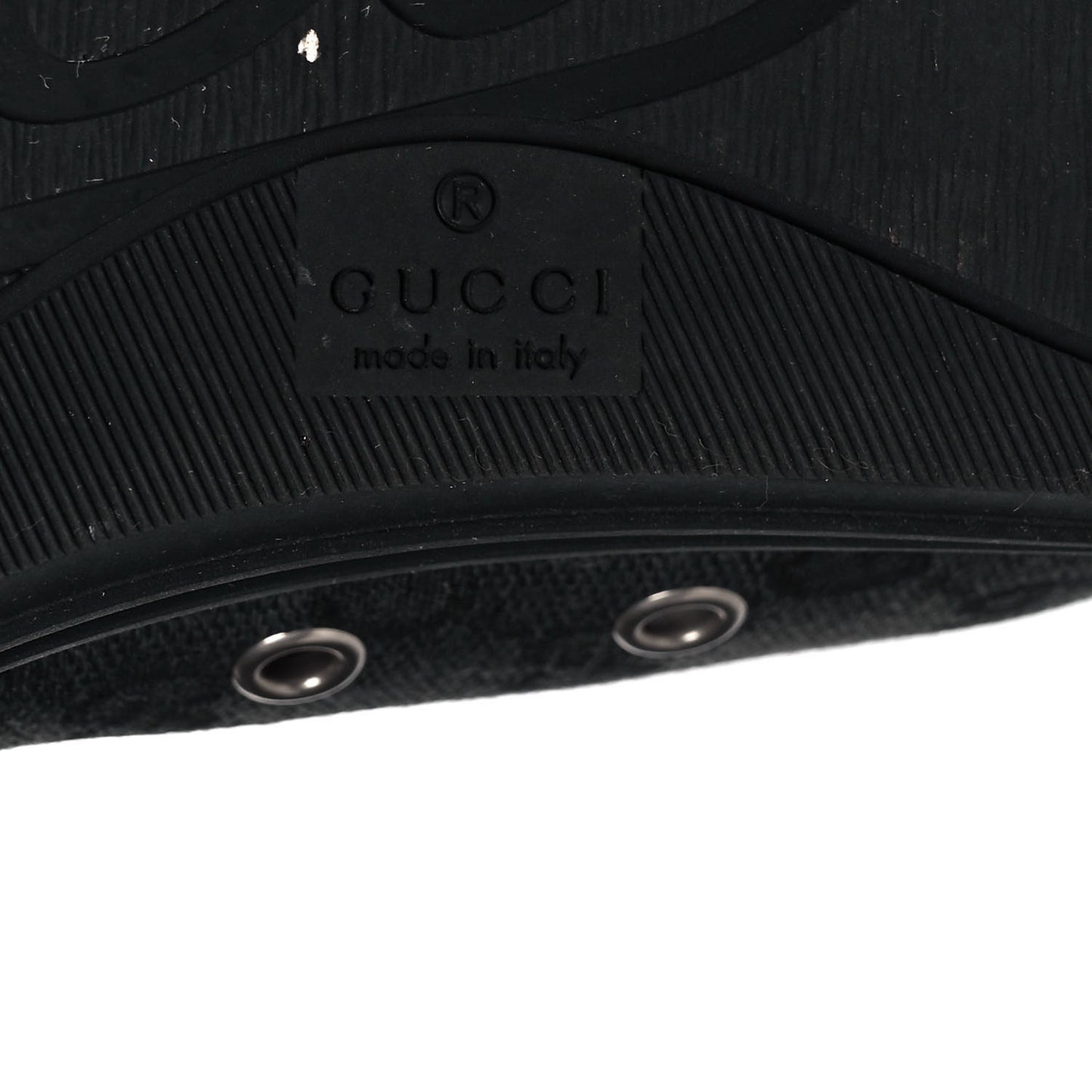 Monogram Mens High Top Sneakers 10 Black