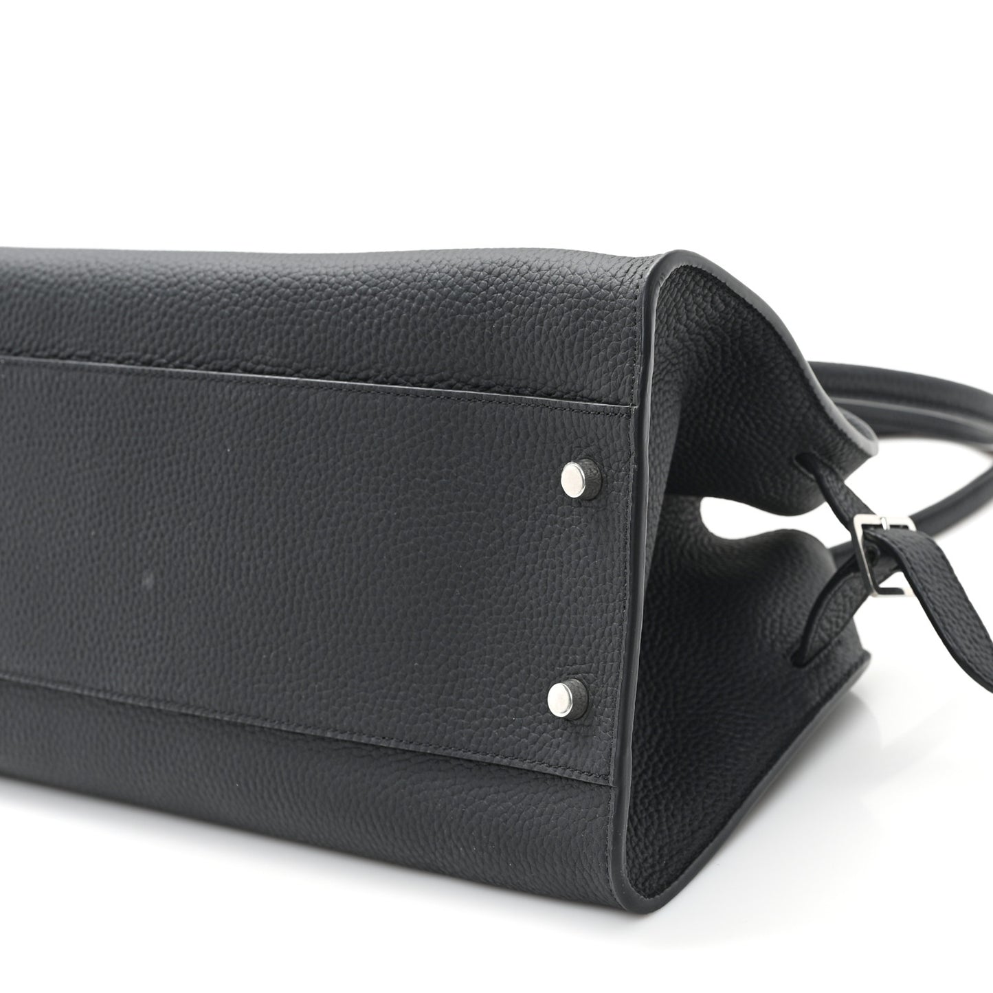 Grained Calfskin EW Margaux 12 Black