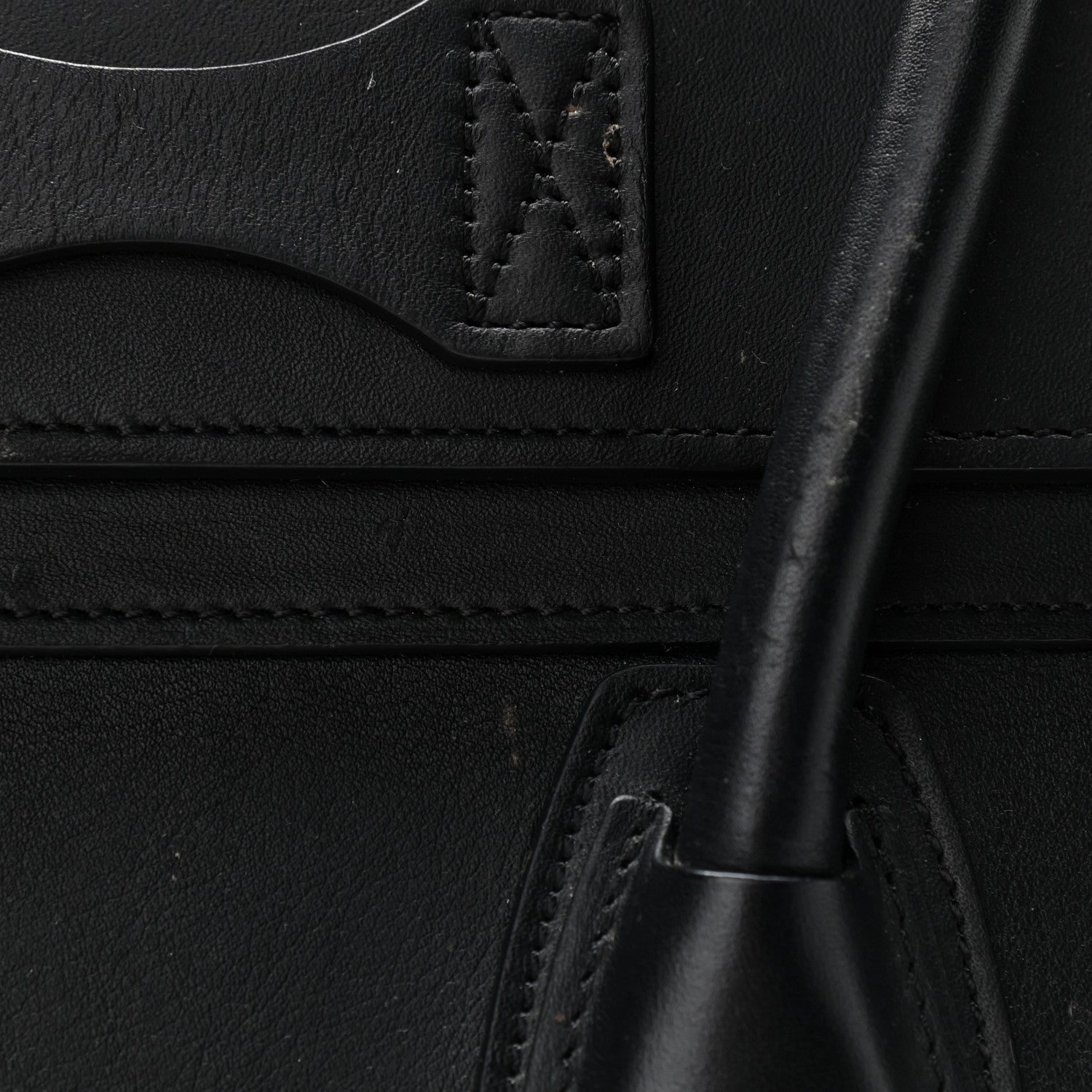 Celine Smooth Calfskin Micro Luggage Black 11 of 12