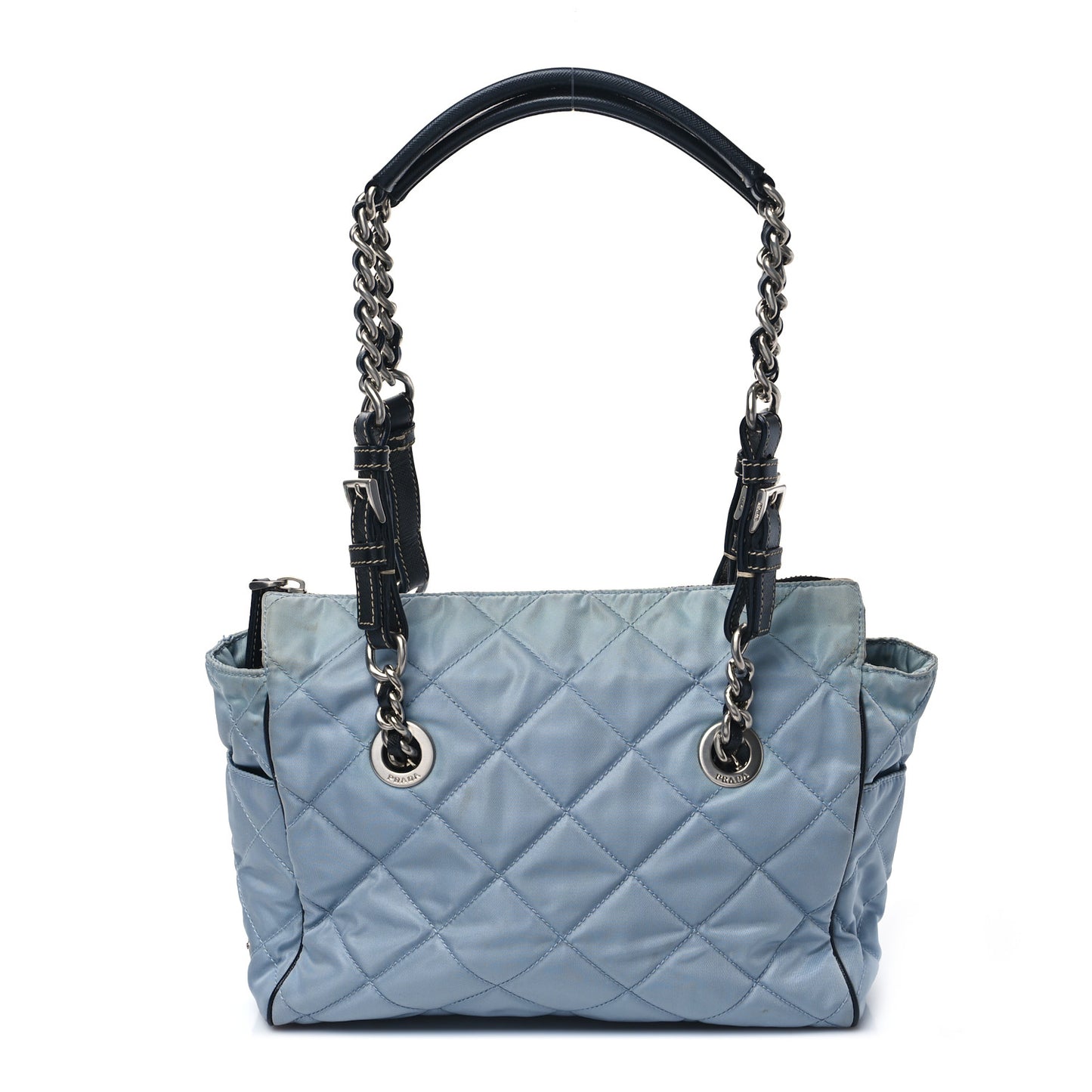 Nylon Tessuto Quilted Chain Shoulder Bag Astrale