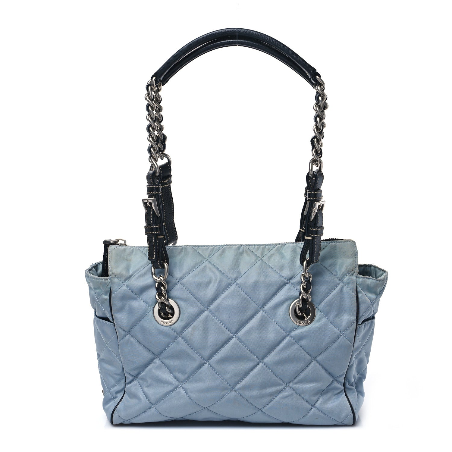Prada Nylon Tessuto Quilted Chain Shoulder Bag Astrale 1 of 8