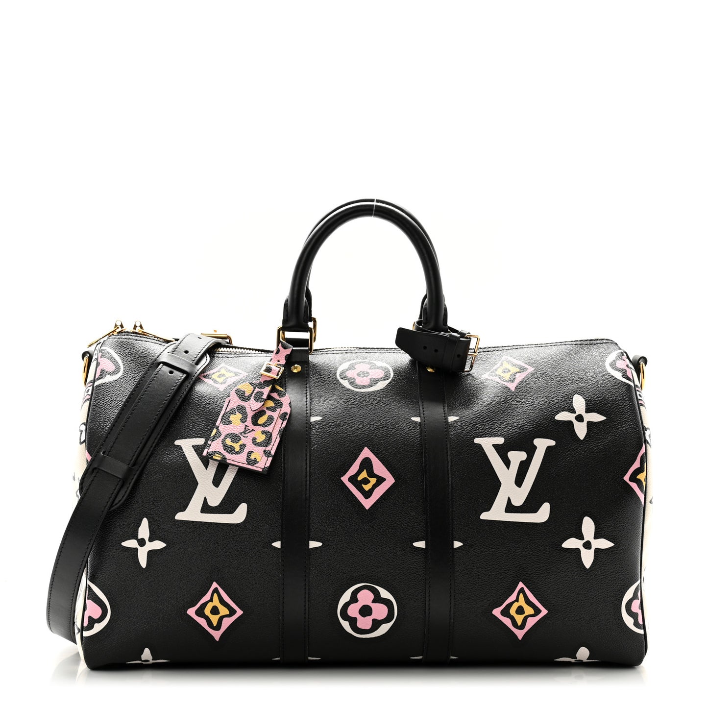 Monogram Giant Wild At Heart Keepall Bandouliere 45 Black