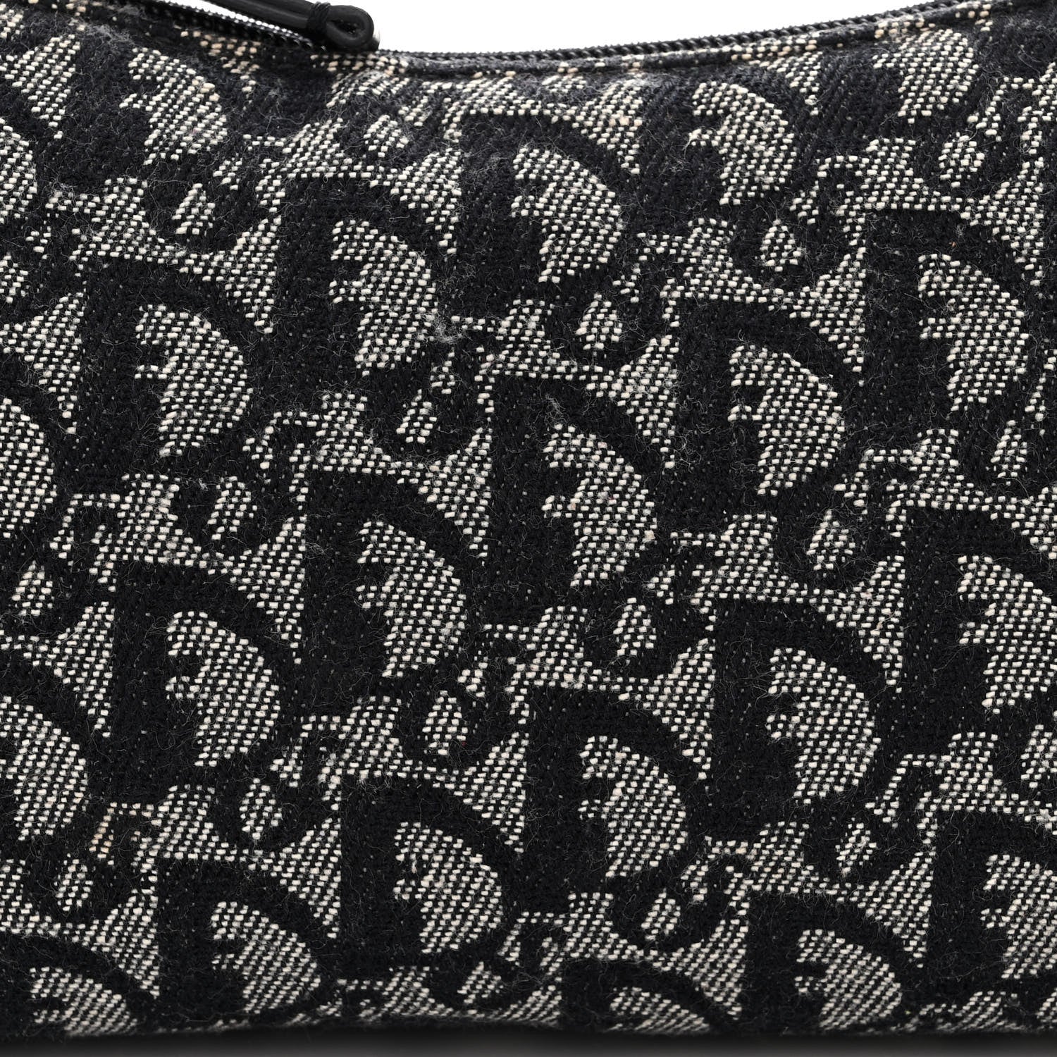 Christian Dior Monogram Shoulder Bag Pochette Black 8 of 14