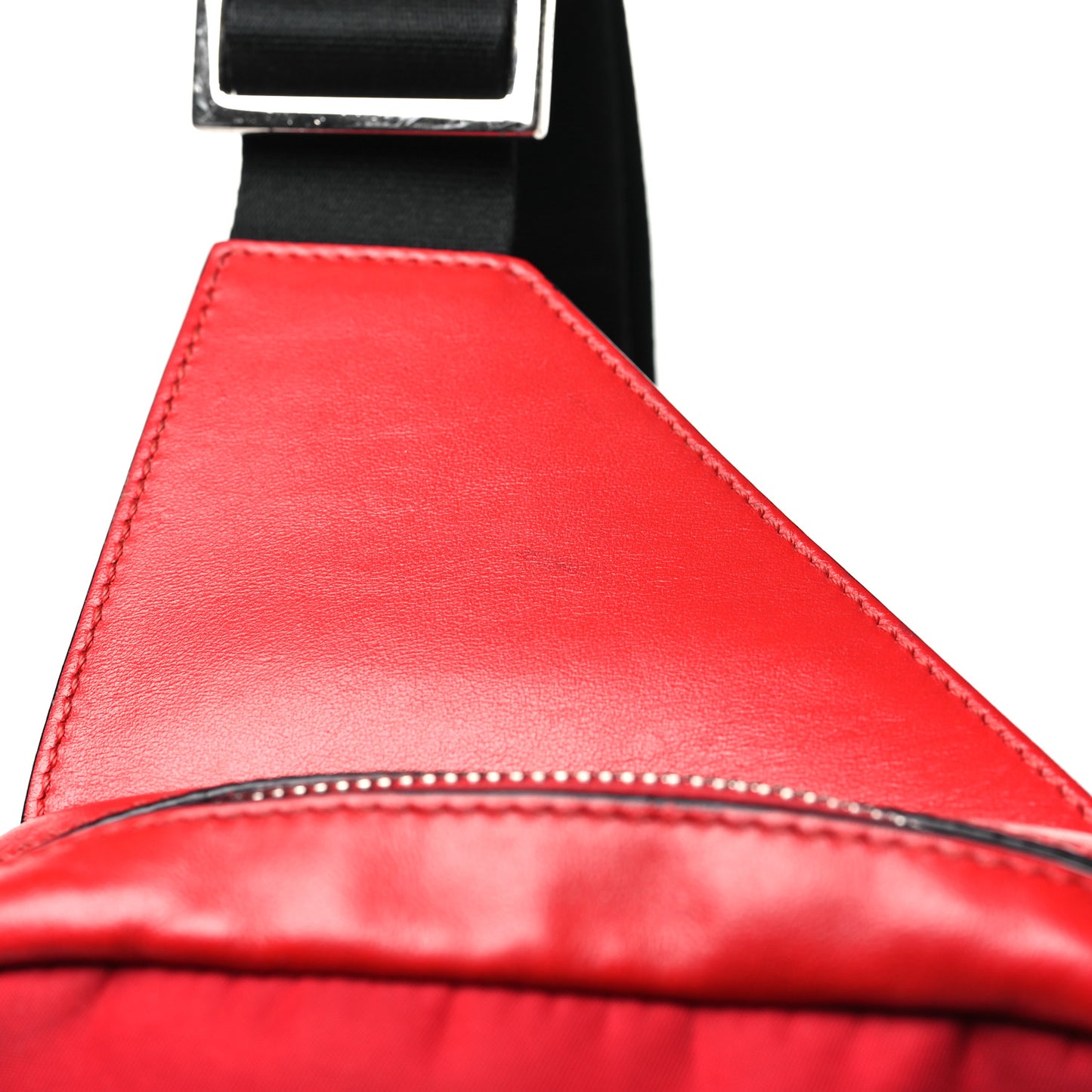 Nylon Vitello Liberty Monster Eyes Sling Bag Red
