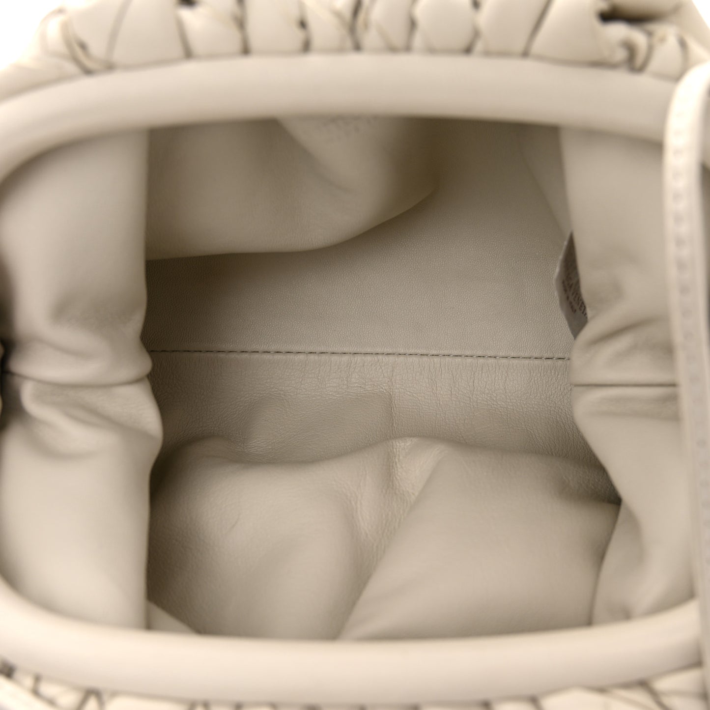 Nappa Intrecciato The Mini Pouch Chalk