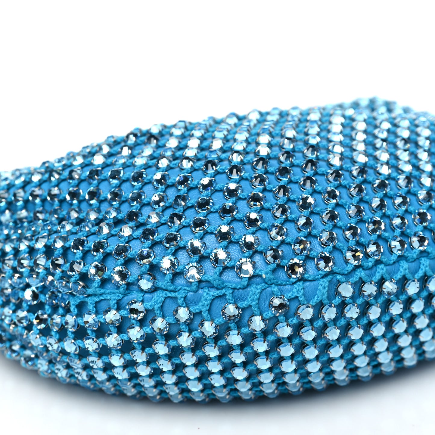 Mesh Crystal Nappa Intrecciato Mini Jodie Pool Aquamarine