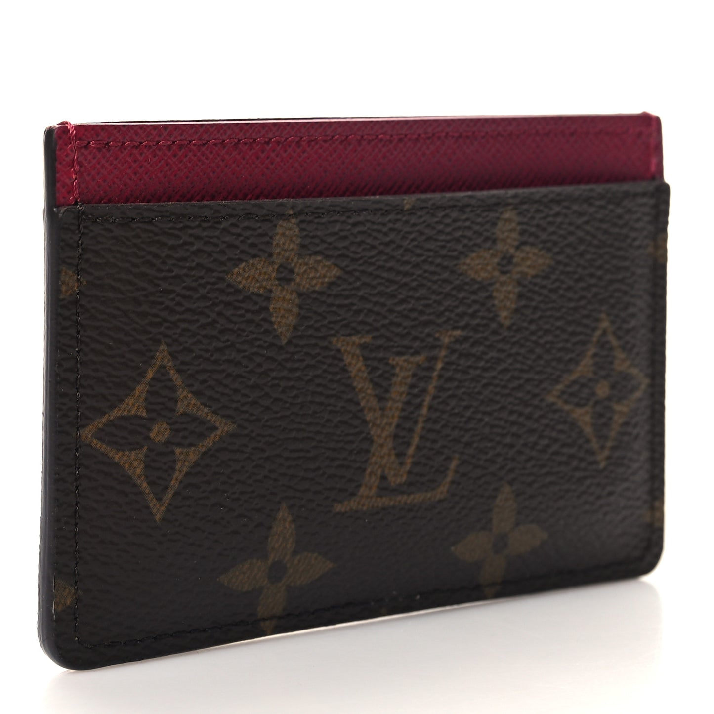 LOUIS VUITTON Monogram Card Holder Fuchsia