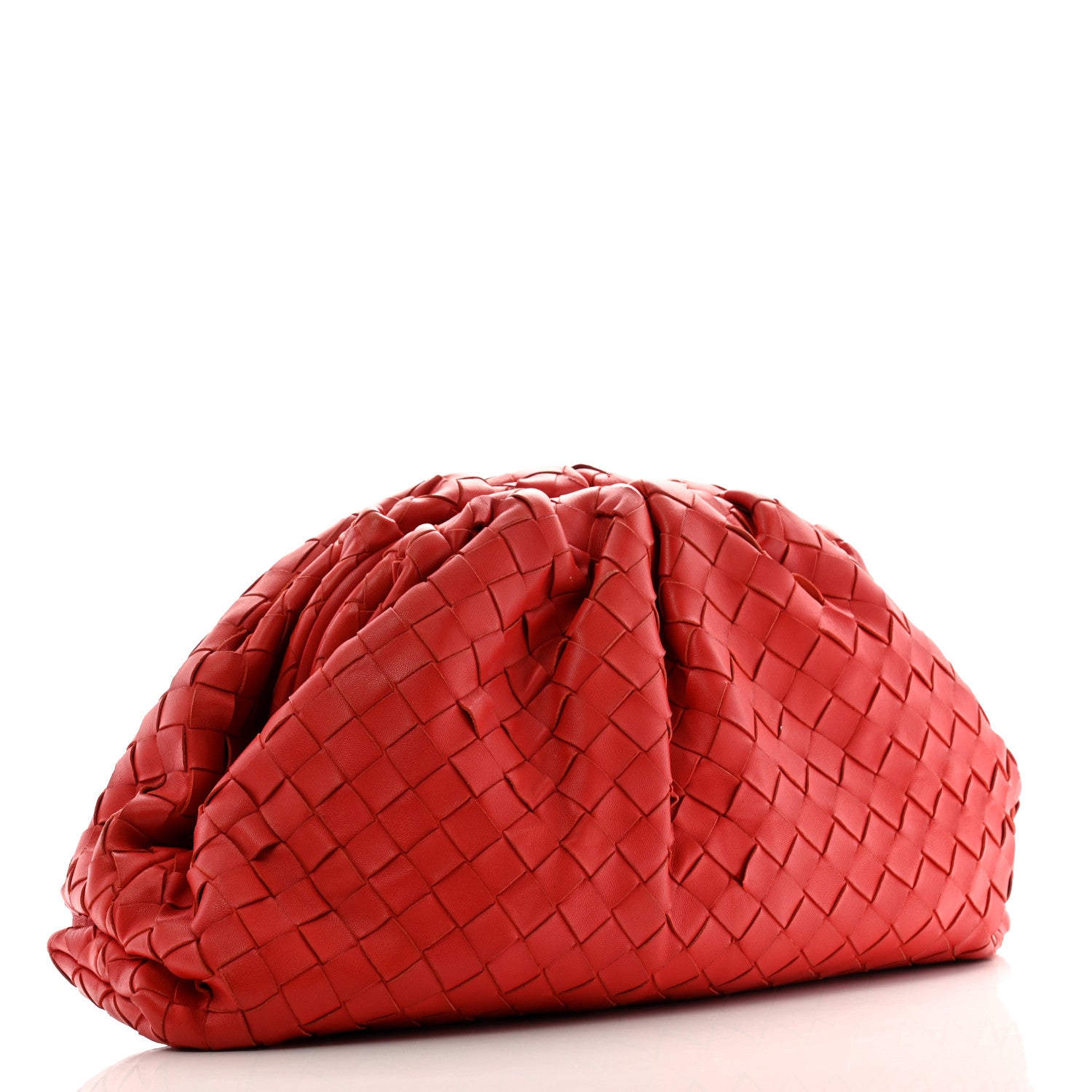 Bottega Veneta Nappa Maxi Intreccio The Pouch Oversized Red 3 of 13