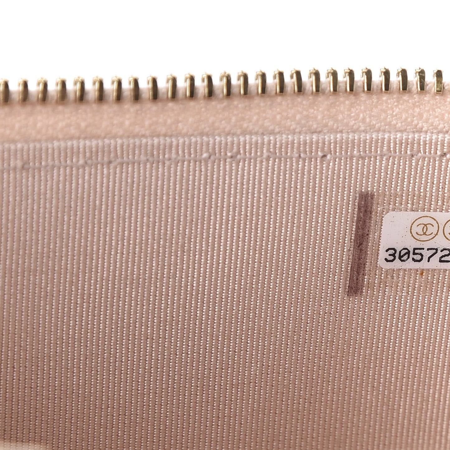 Caviar Quilted Mini Vanity Case With Chain Light Pink
