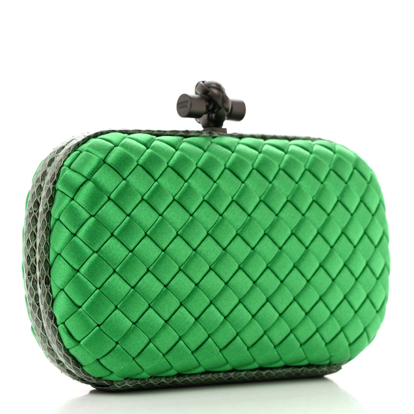 Satin Intreccio Impero Ayers Knot Clutch