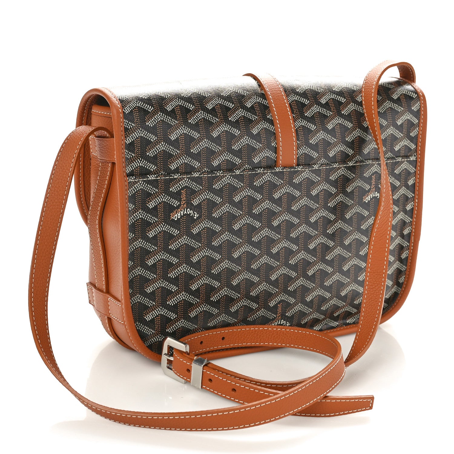 Goyard Goyardine Belvedere II MM Messenger Bag Black Gold 2 of 9