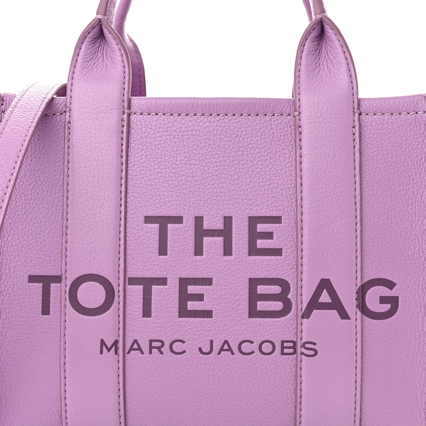 Grained Calfskin Small The Tote Bag Regal Orchid