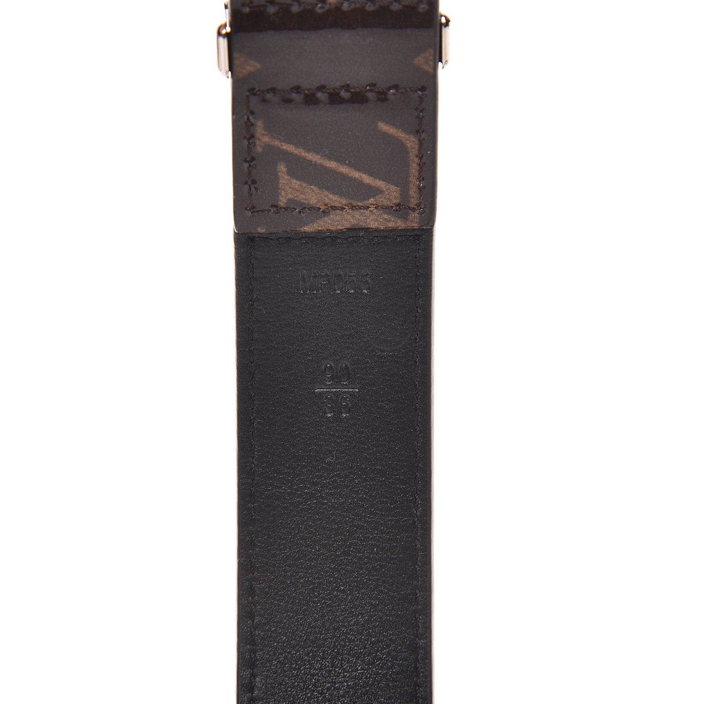 Monogram Glaze 30mm Ouest Belt 90 36