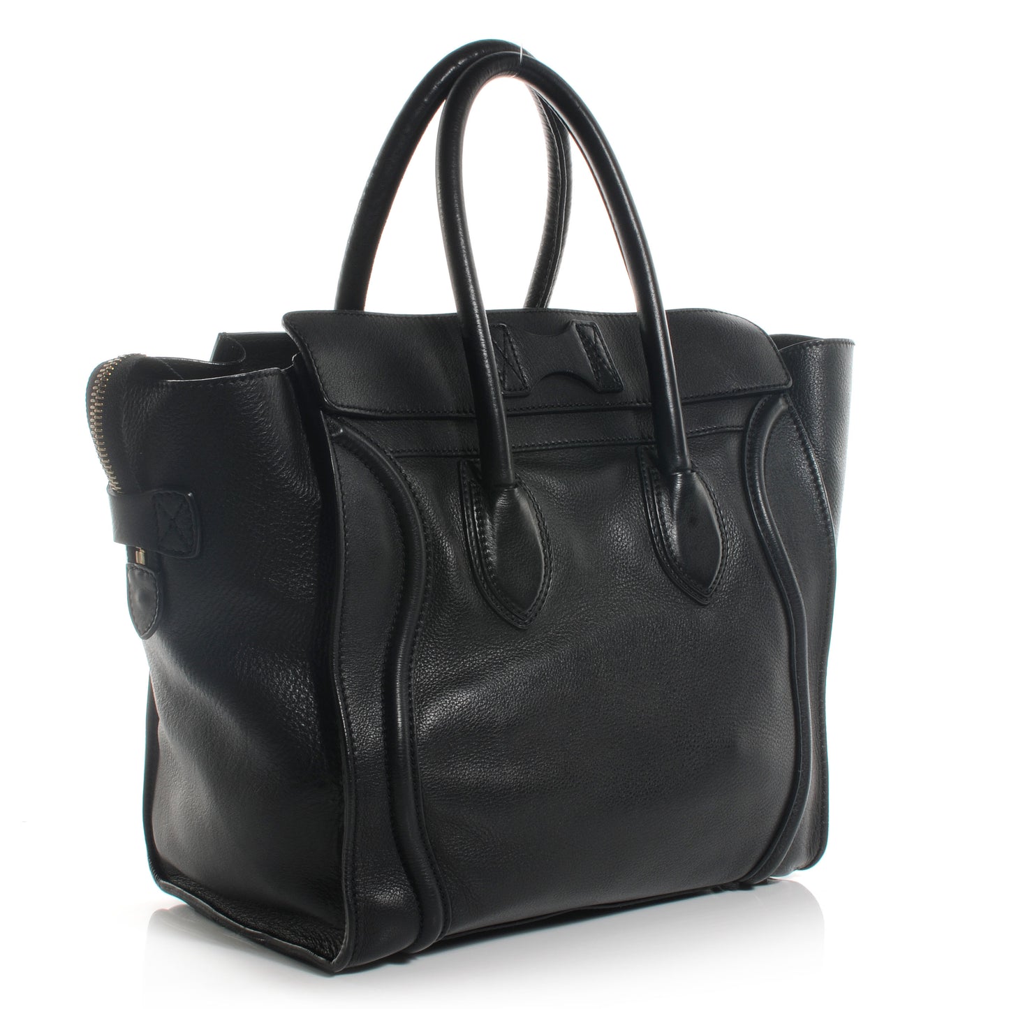 Smooth Calfskin Mini Luggage Black
