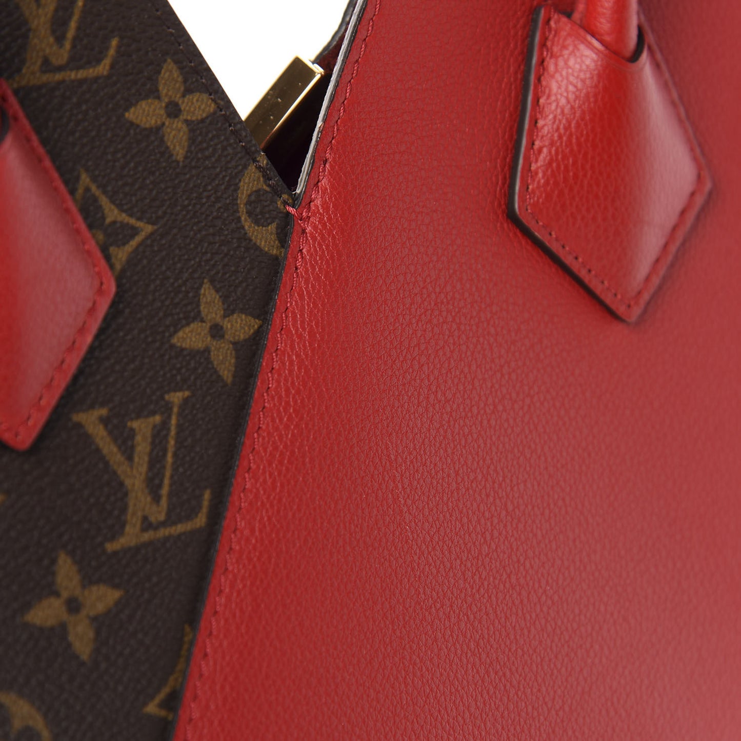 Calfskin Monogram Kimono Tote Cherry