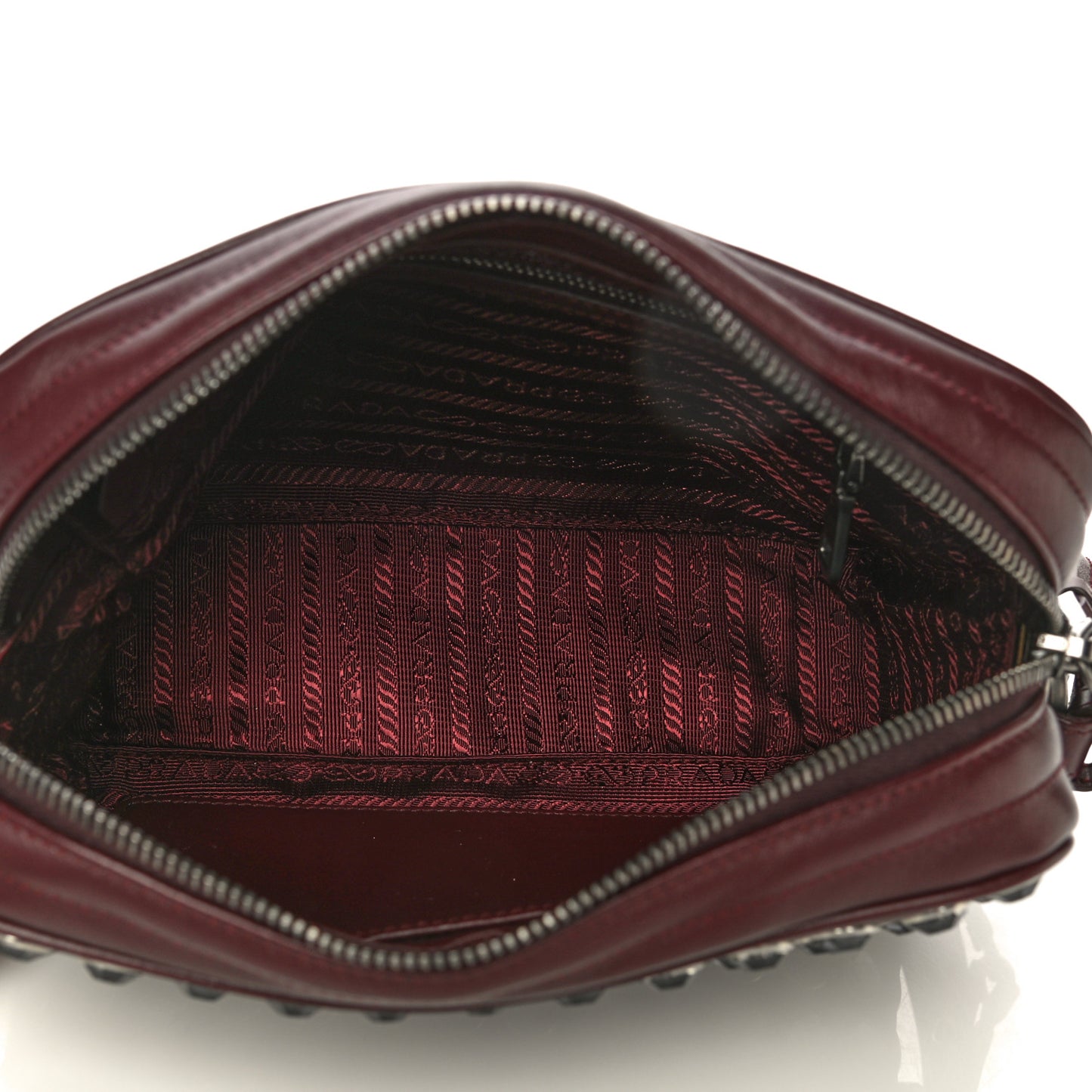 Soft Calfskin Crystal Impunture Camera Bag Granato
