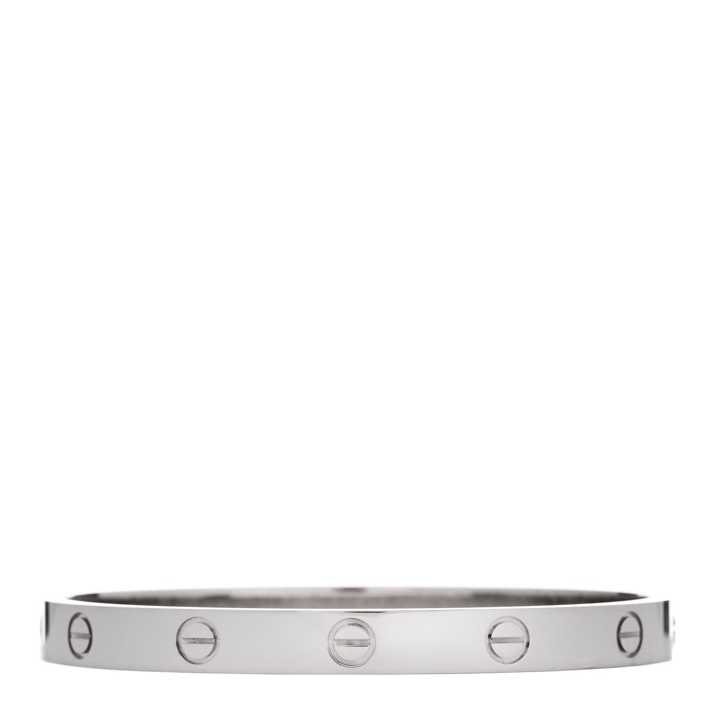18K White Gold LOVE Bracelet 17