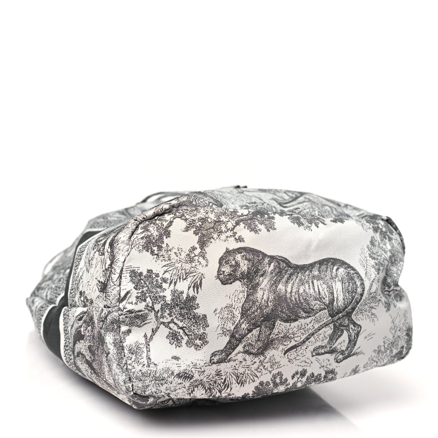 Technical Fabric Embroidered Toile De Jouy Sauvage DiorTravel Pouch Grey
