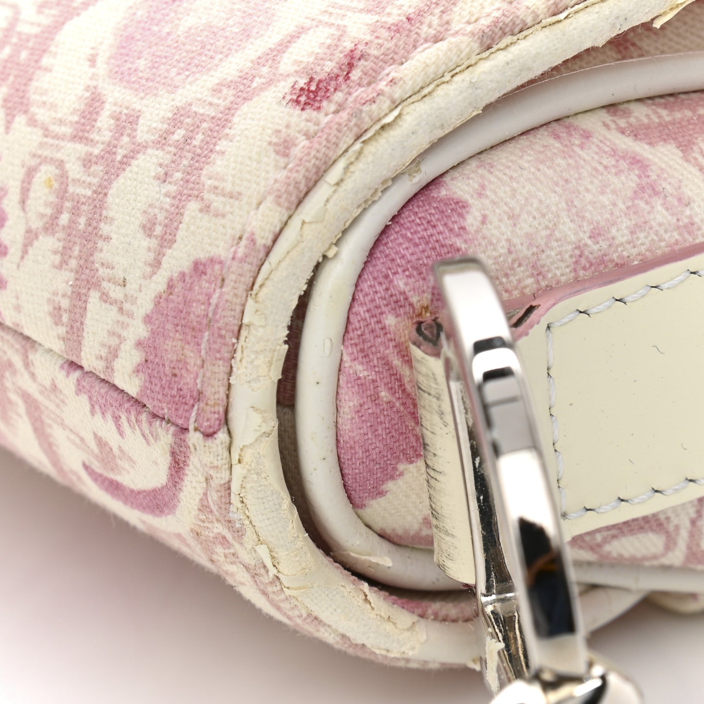 Monogram Floral Saddle Bag Pink